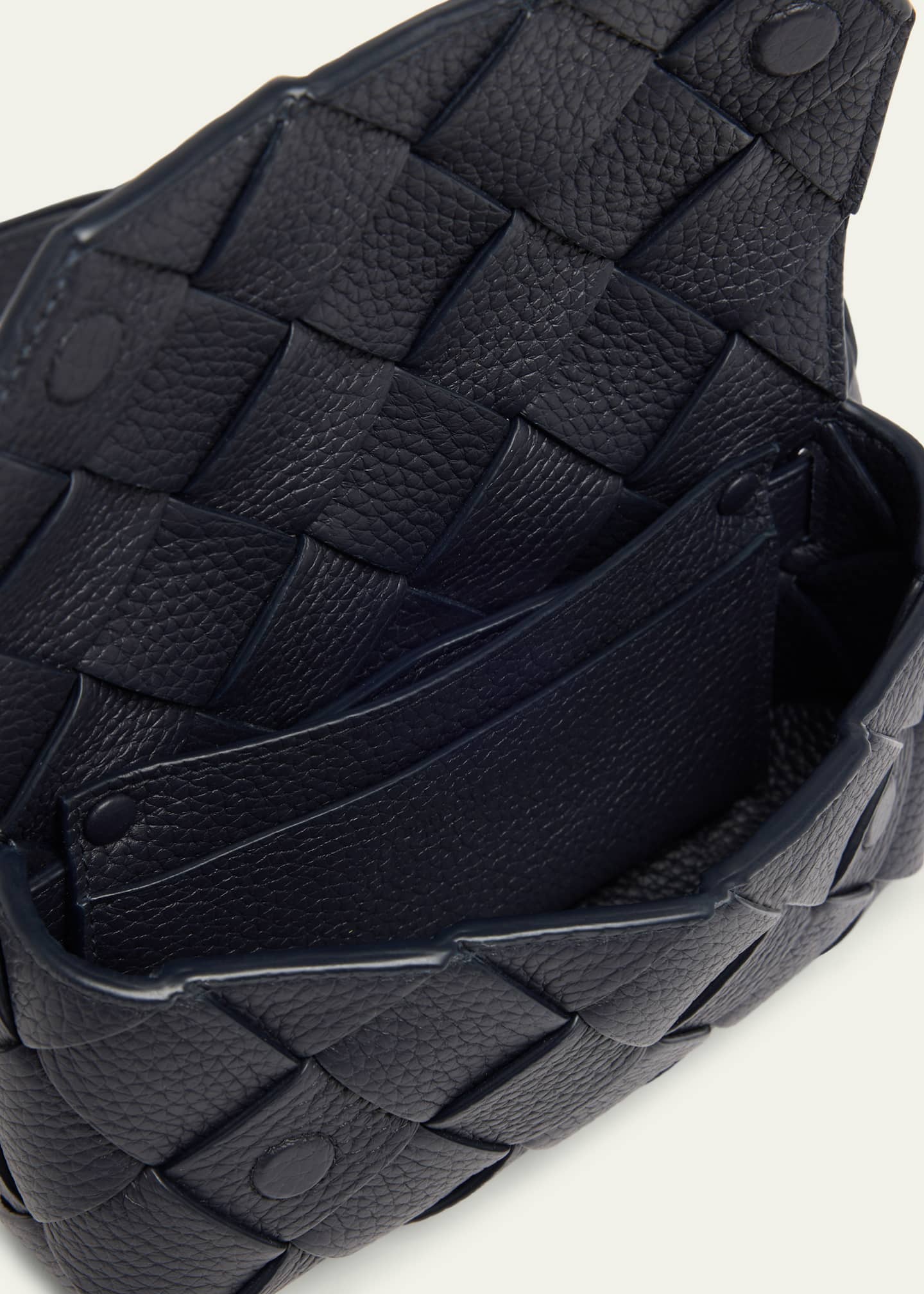 Bottega Veneta Men's Diago Intreccio Leather Belt Bag