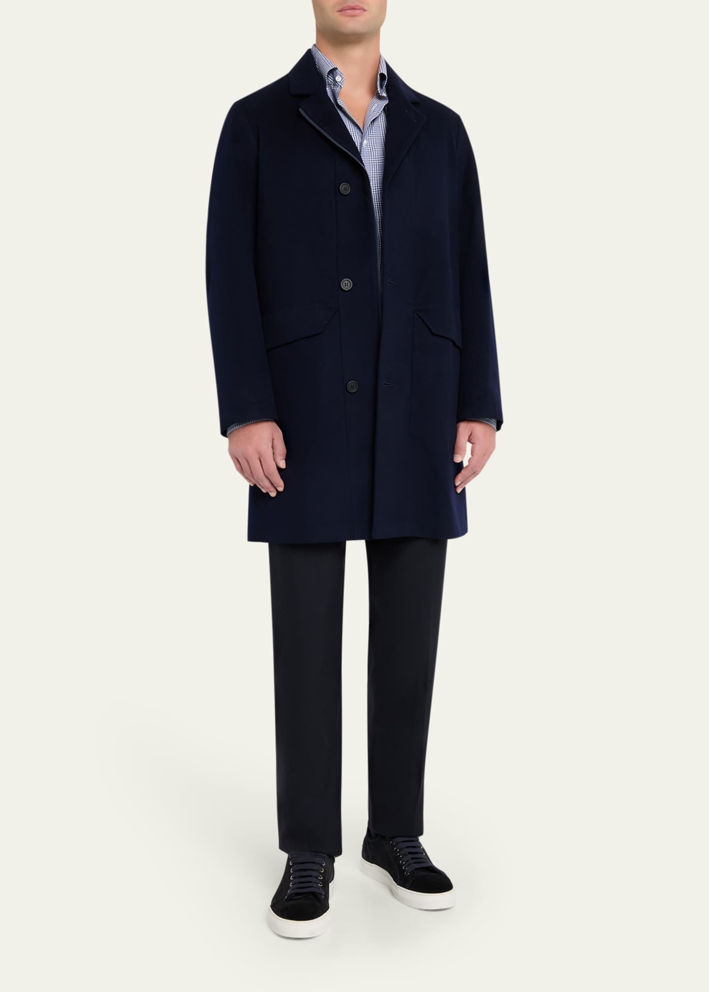 Sease Men's Drone Wool and Cashmere Dust Coat - Bergdorf Goodman