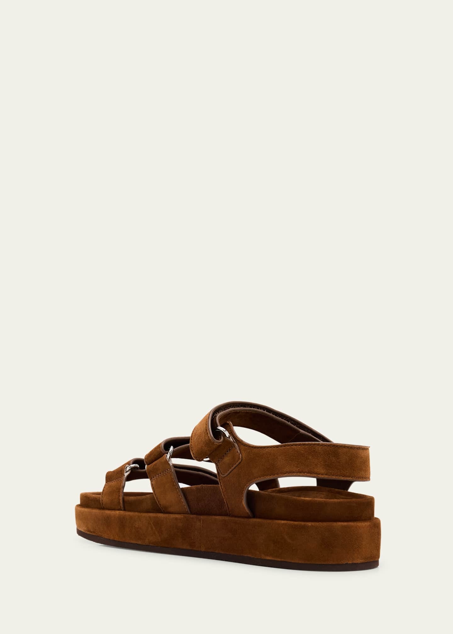 Tory Burch Kira Suede Sport Triple-Strap Sandals - Bergdorf Goodman