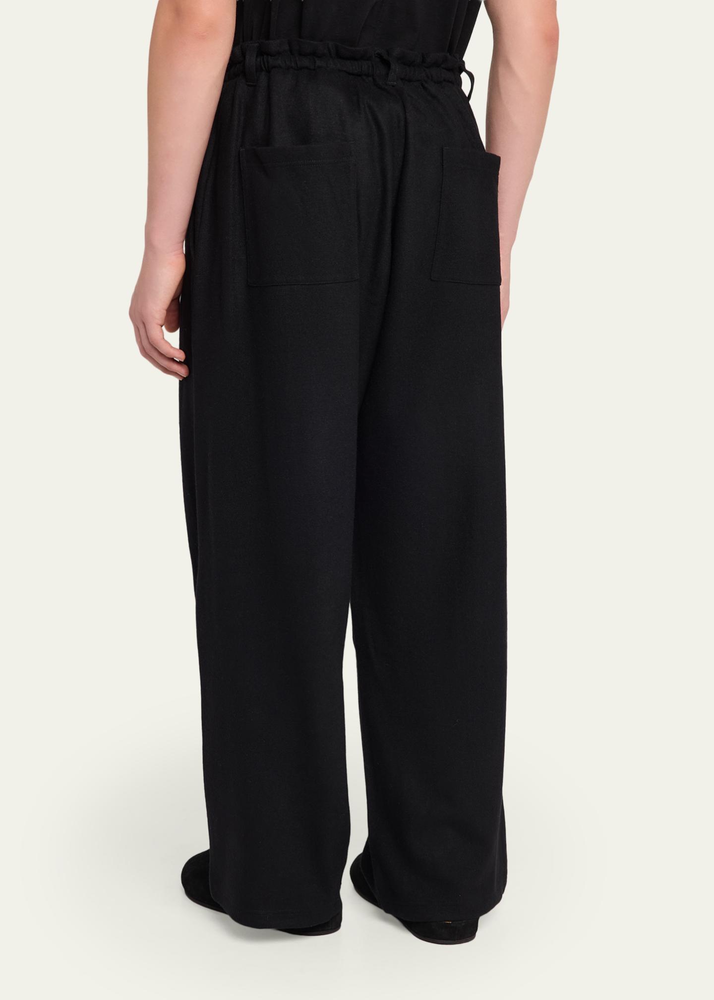 Yohji Yamamoto Men's Wool Jersey Pants - Bergdorf Goodman