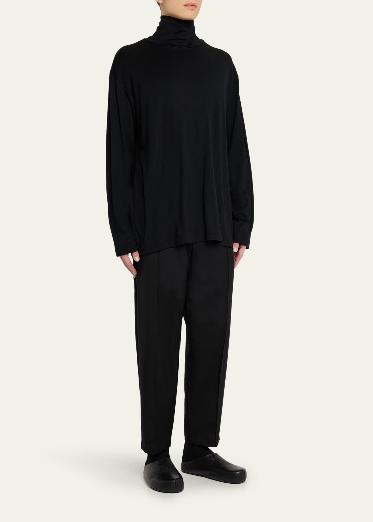 トップス Yohji Yamamoto POUR HOMME knit cashmere Yohji Yamamoto Men's Wool Turtleneck Top - Bergdorf Goodman