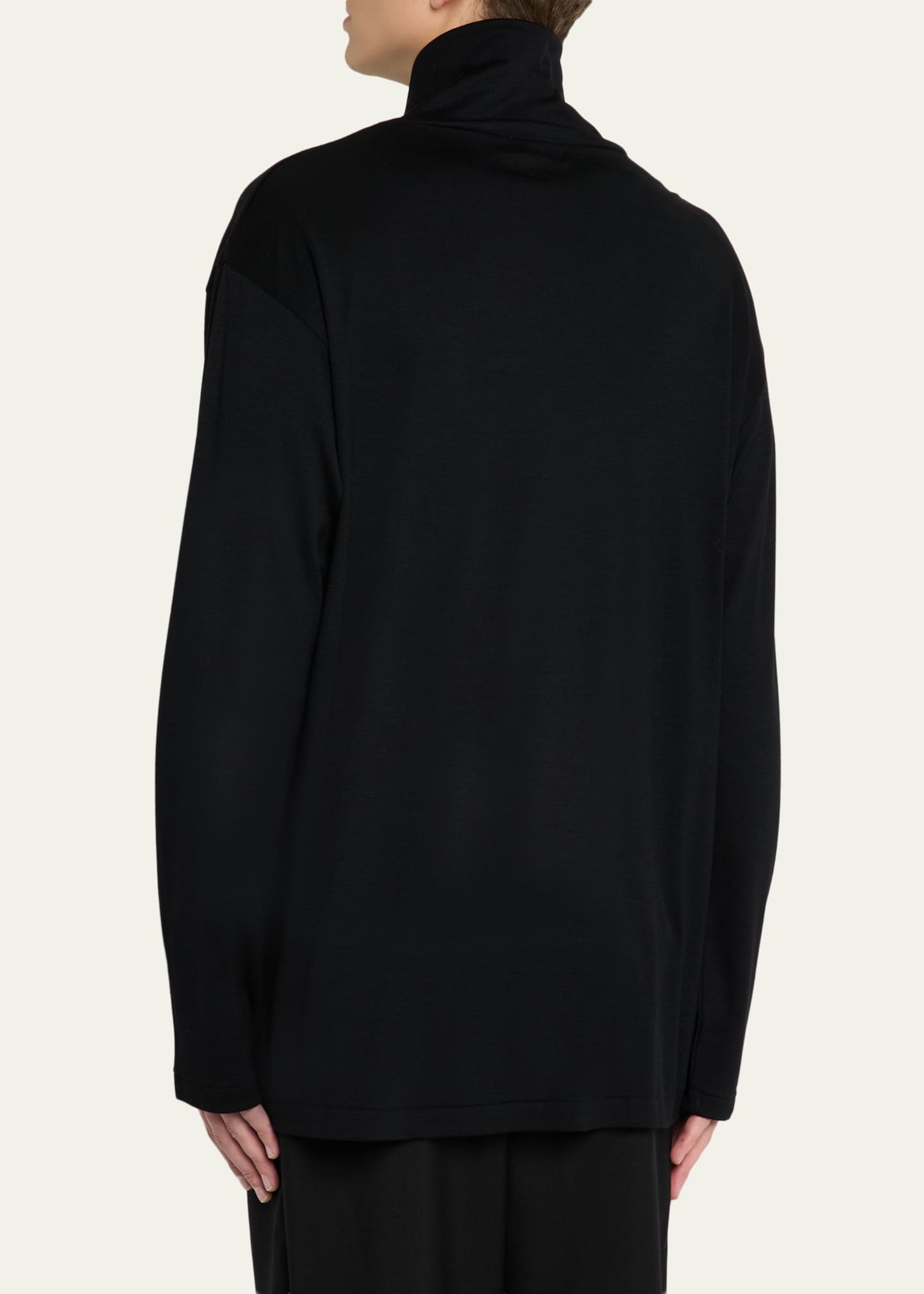 Yohji Yamamoto Men's Wool Turtleneck Top - Bergdorf Goodman