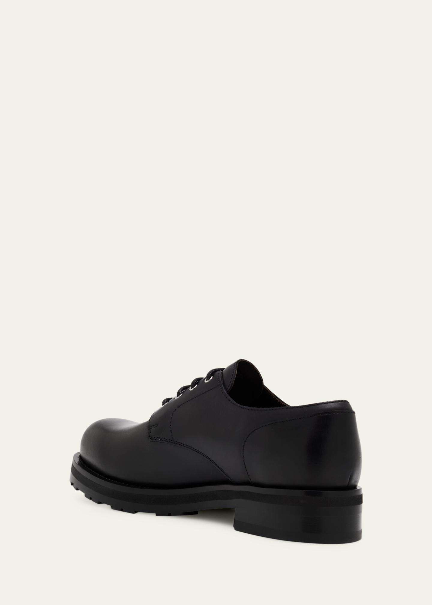 THE ROW Leather Derby Lug-Sole Shoes - Bergdorf Goodman