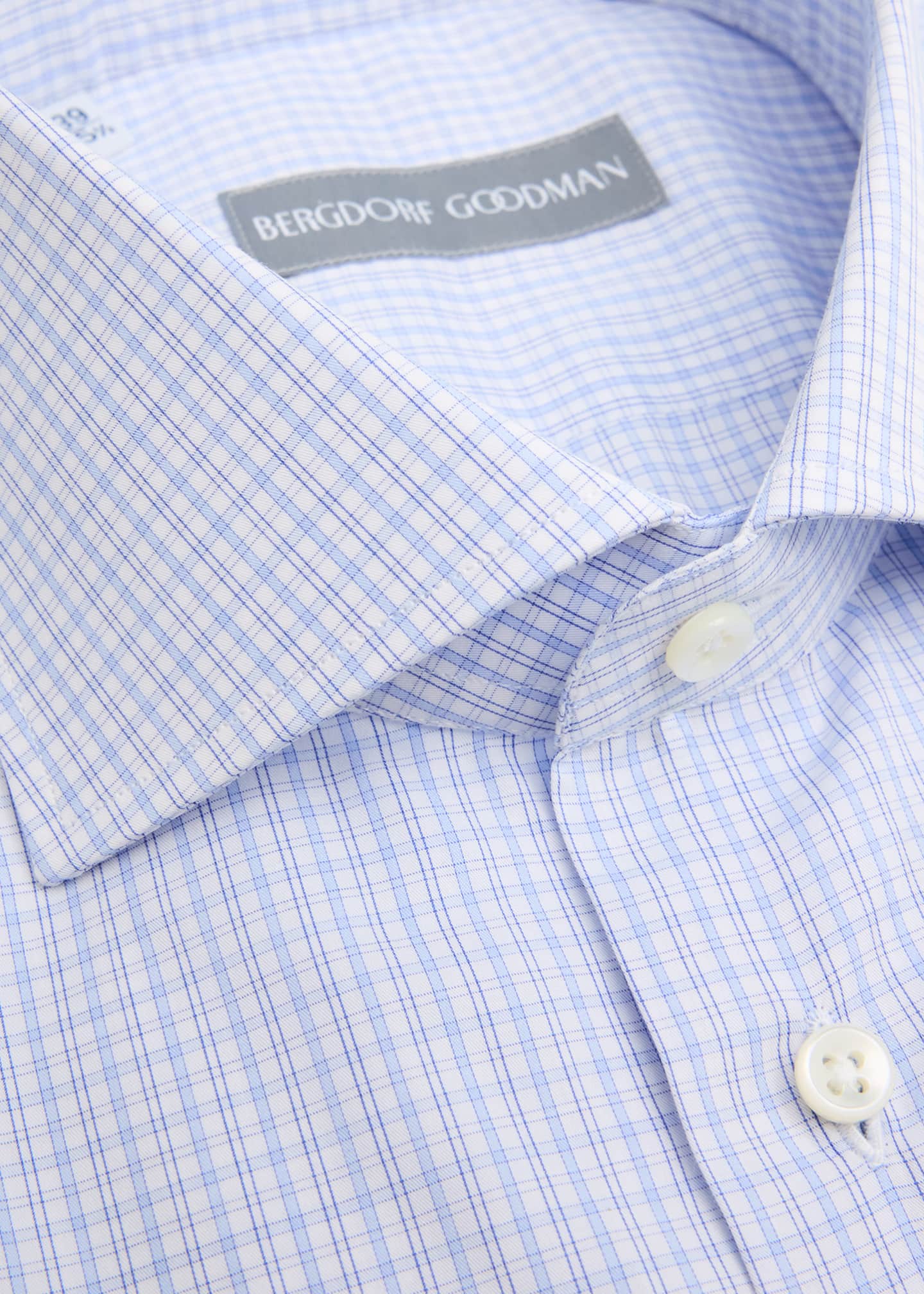 Bergdorf Goodman Men's Check Button-Front Dress Shirt Image 2 of 2