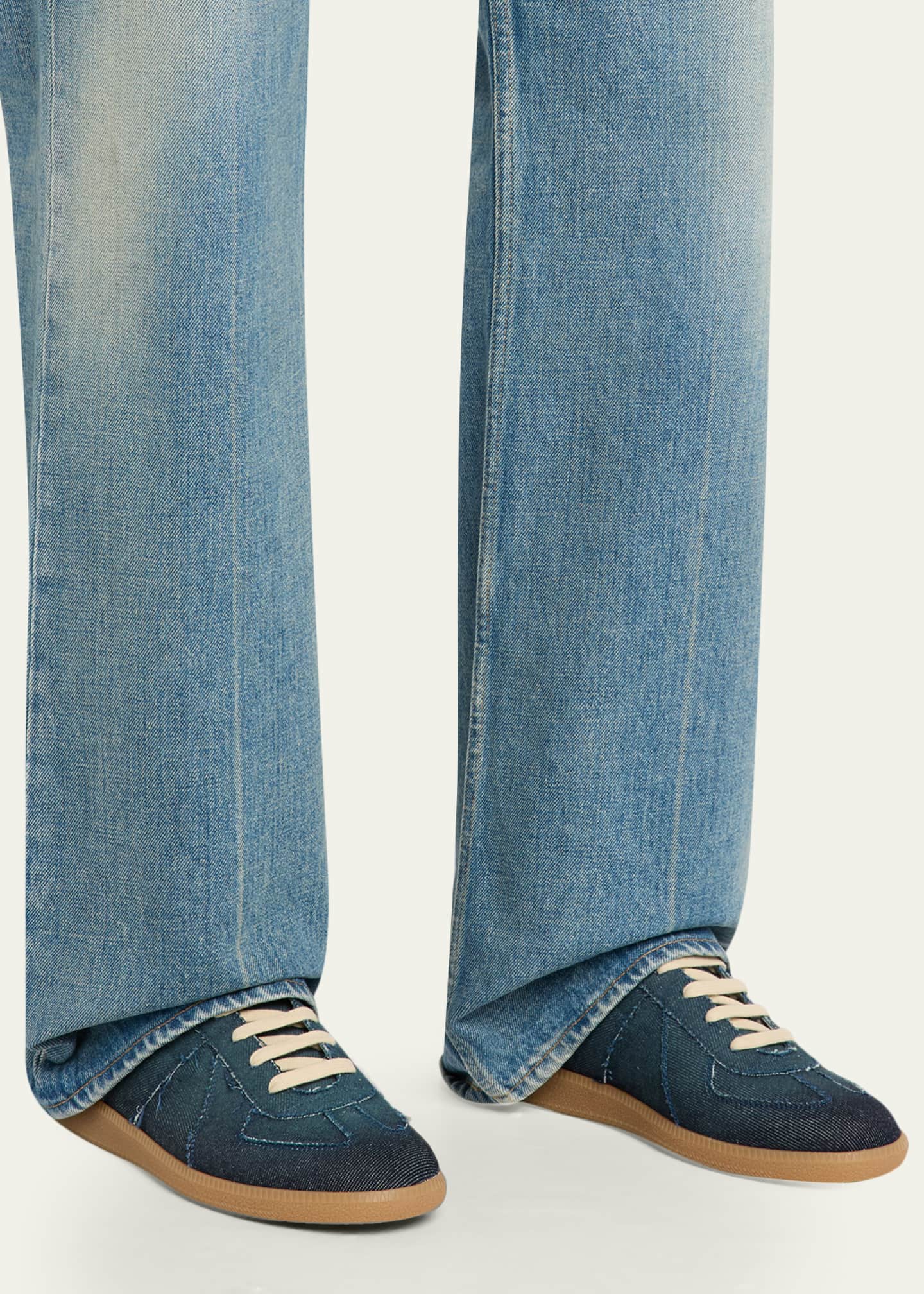 Men's Replica Denim T-Toe Low-Top Sneakers