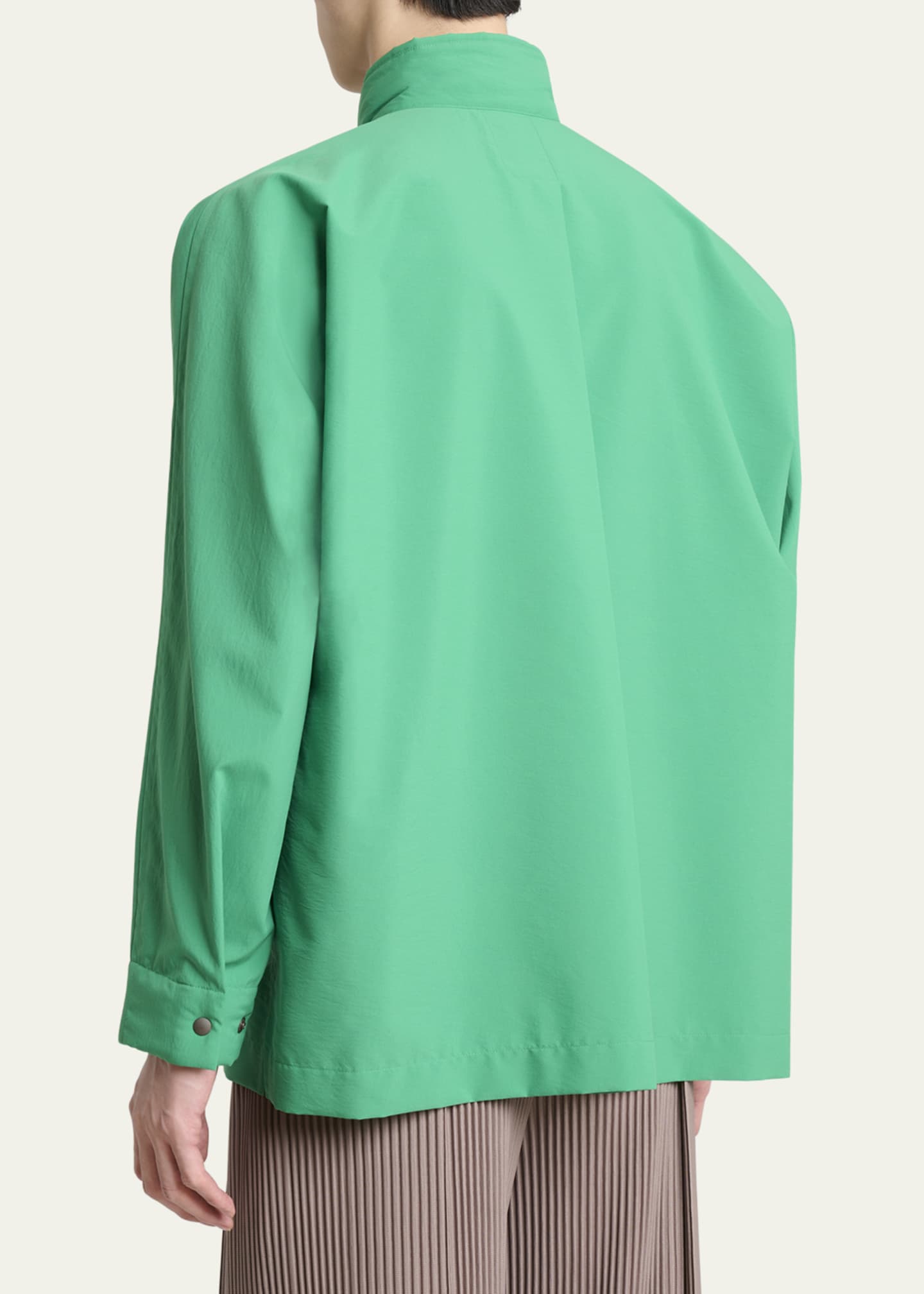 Homme Plisse Issey Miyake Men's Padded Snap-Front Shirt - Bergdorf