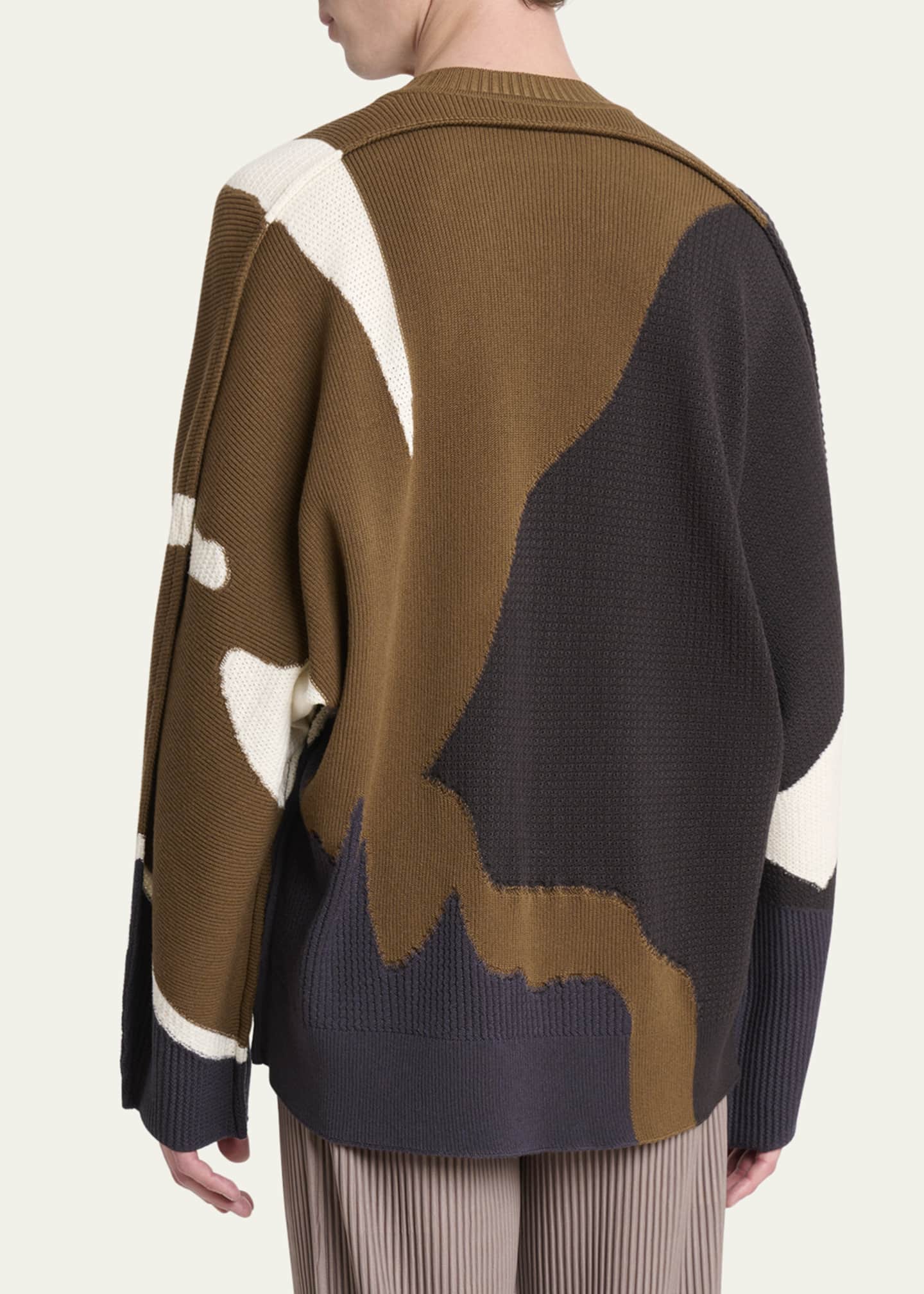 HOMME PLISSÉ ISSEY MIYAKE AGATE brown Homme Plisse Issey Miyake Men's Multi Agate Knit Relaxed