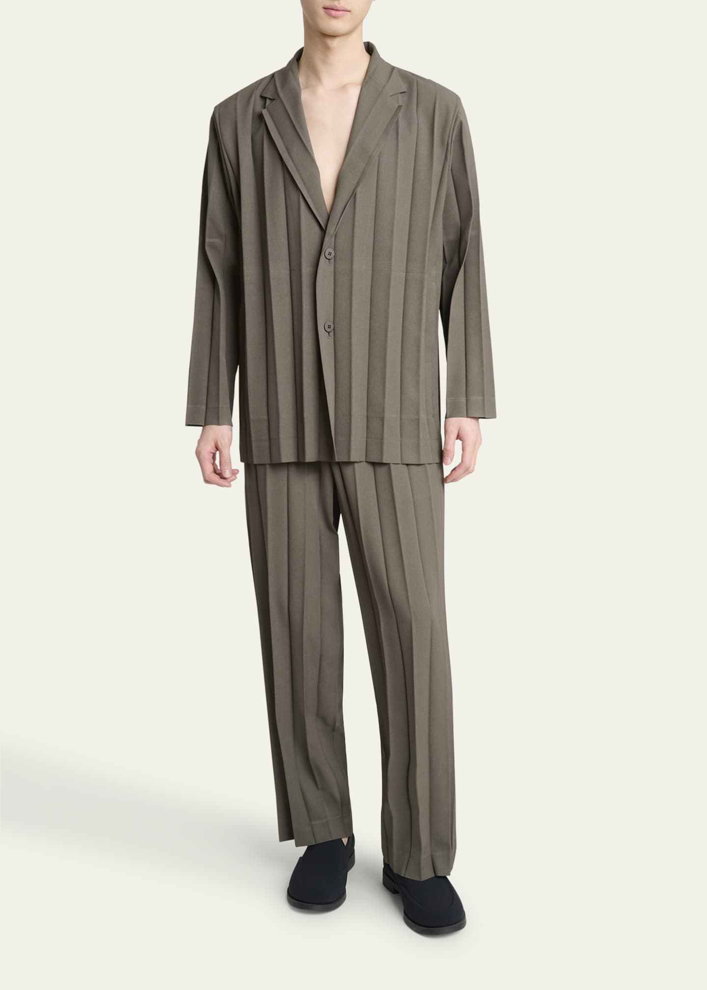 【売れ筋】 Homme Plisse Pants Pleated Ensemble Edge Men's Miyake Issey パンツ