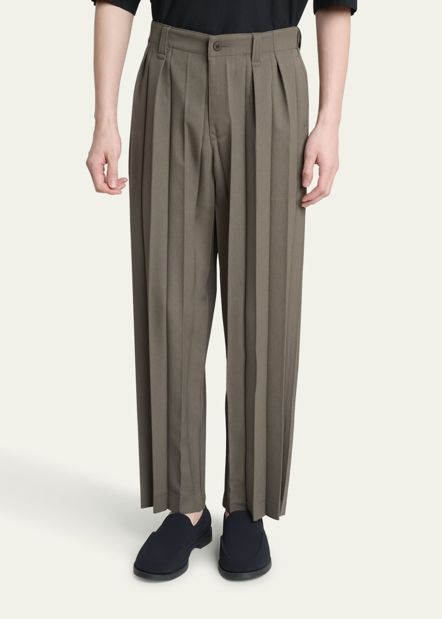 HOMME PLISSE EDGE ENSEMBLE パンツ Homme Plisse Issey Miyake Men's Edge Ensemble Pleated Pants