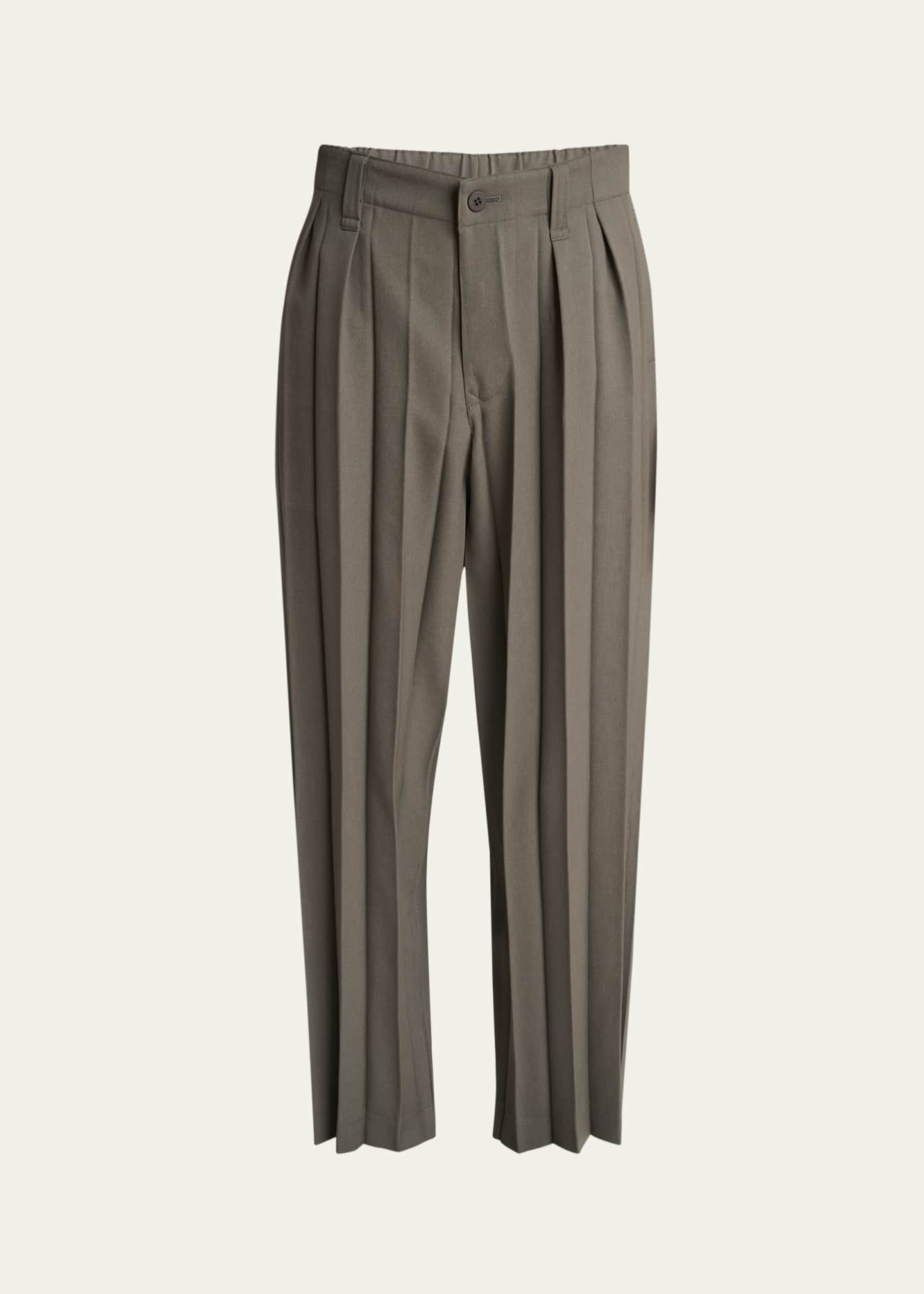 Homme Plisse Issey Miyake Men's Edge Ensemble Pleated Pants