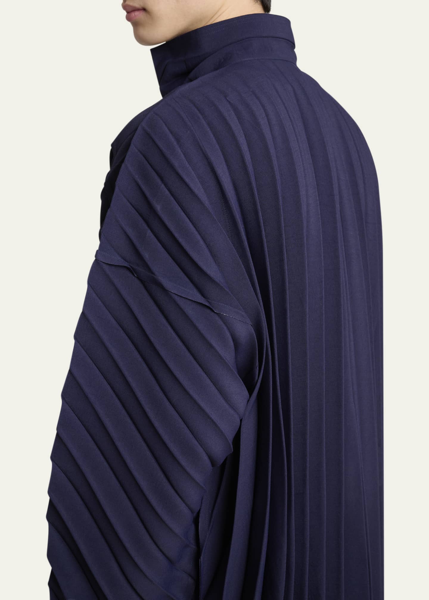 【予約中！】 Homme Plisse Overcoat Pleated Edge Navy Men's Miyake Issey ジャケット・アウター