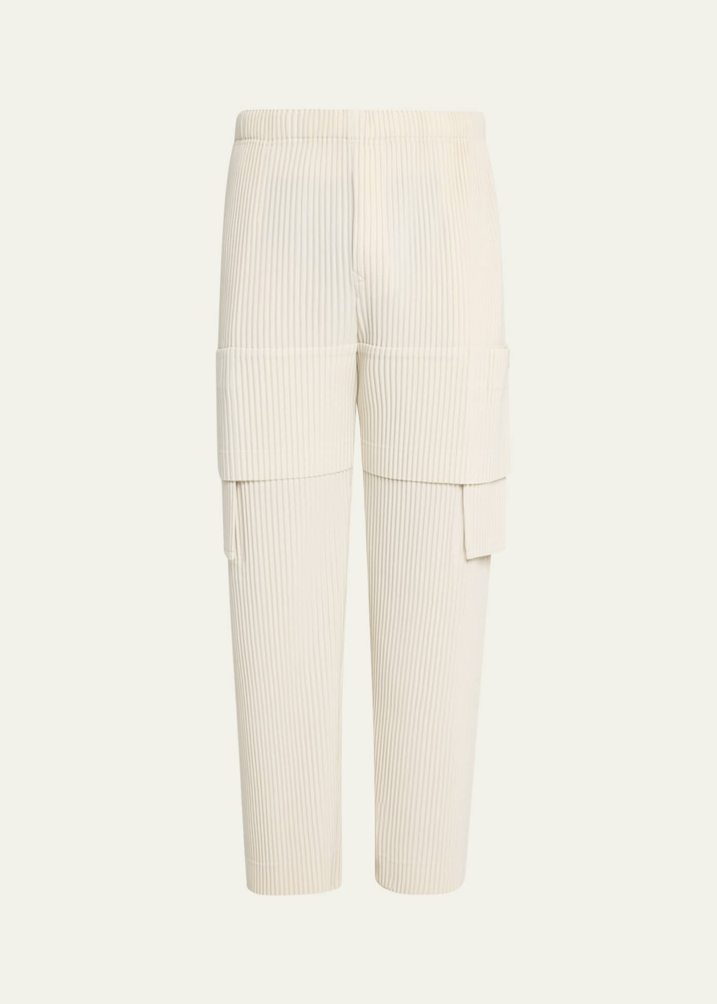 Homme Plisse Issey Miyake Men's Dark Gray Multi Pocket Pants