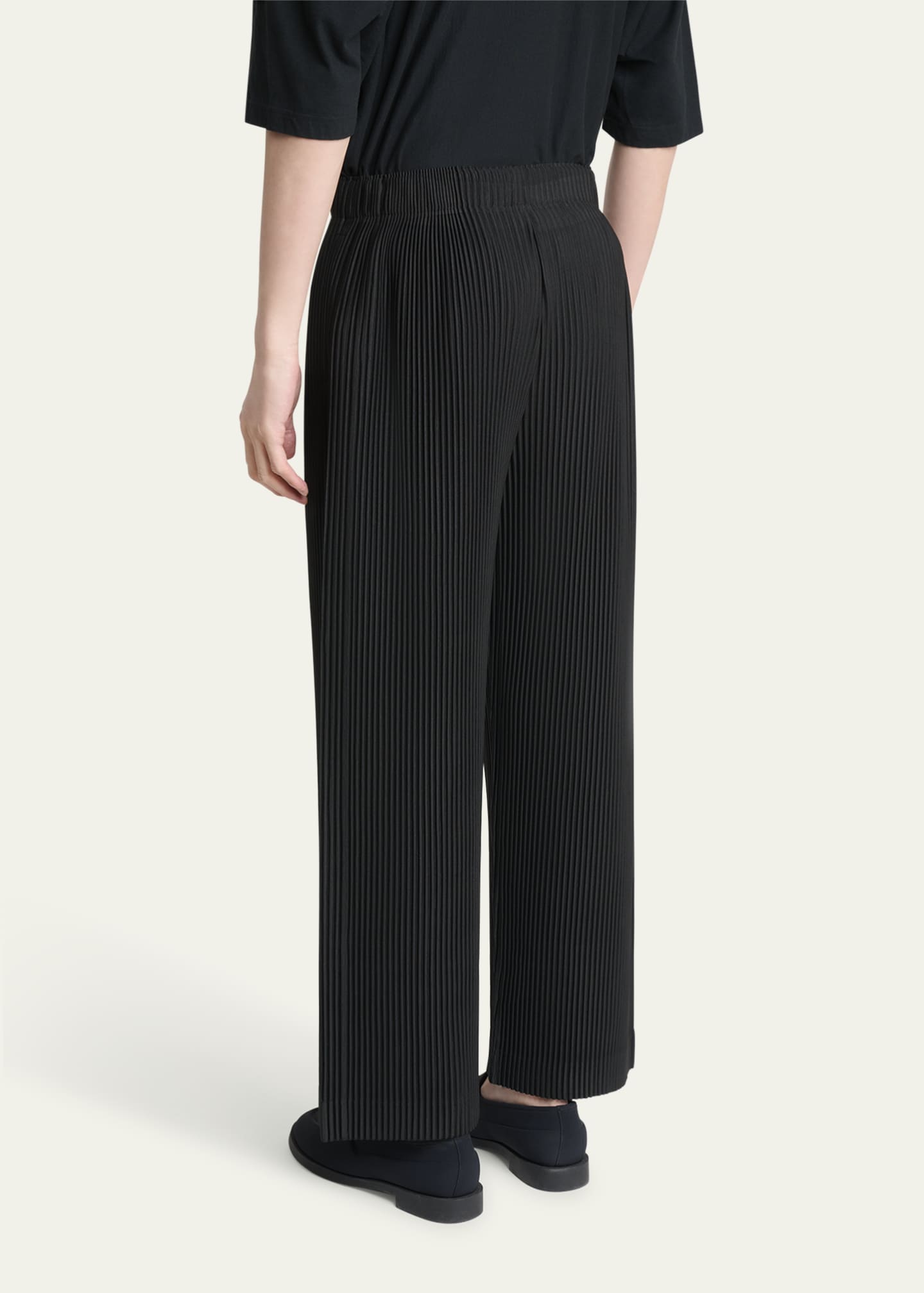 Homme Plisse Issey Miyake Men's Black Pleated Trousers - Bergdorf
