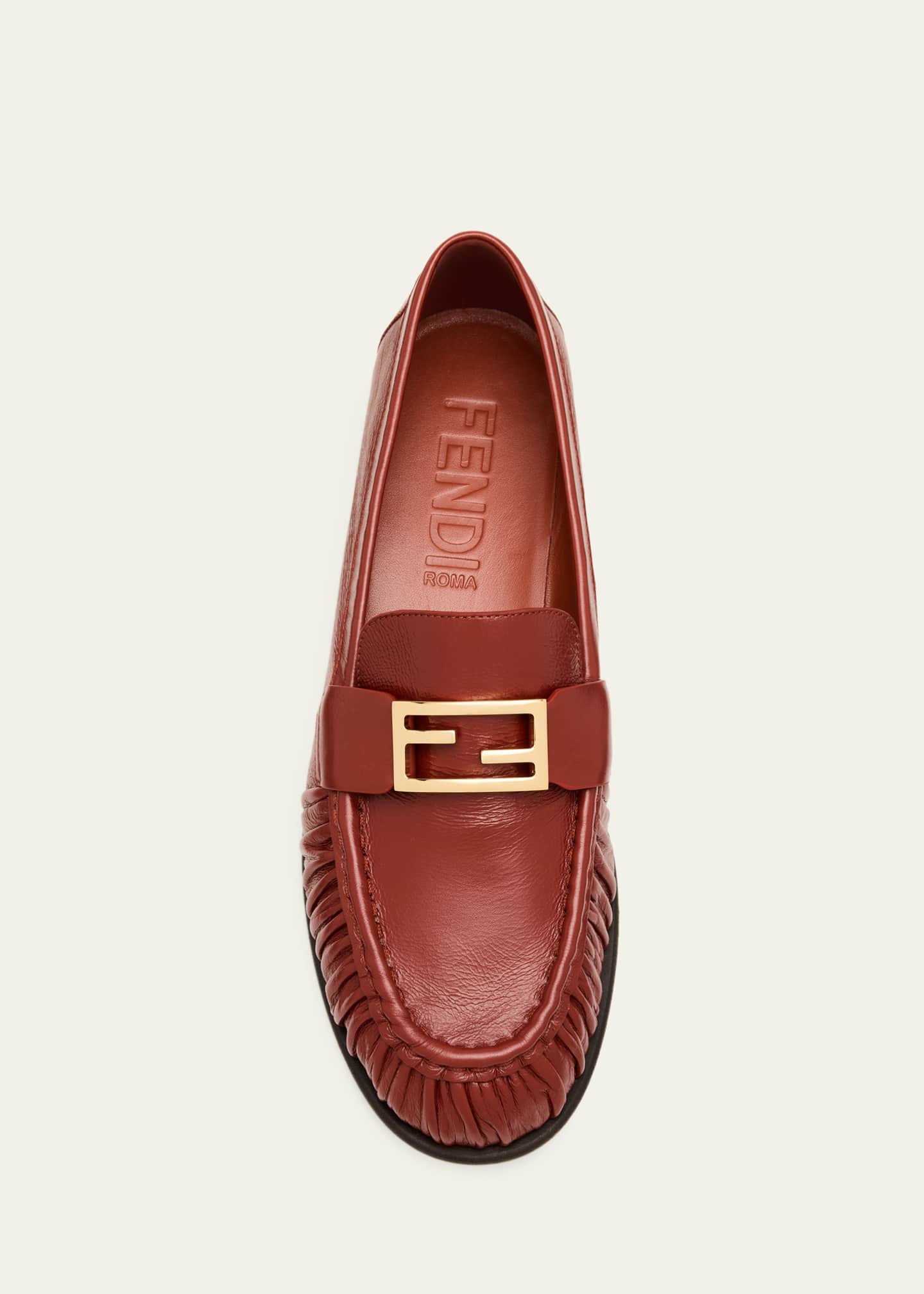 chinese dress ladies Fendi O'Lock Brown Jersey Dress - Fendi - Women