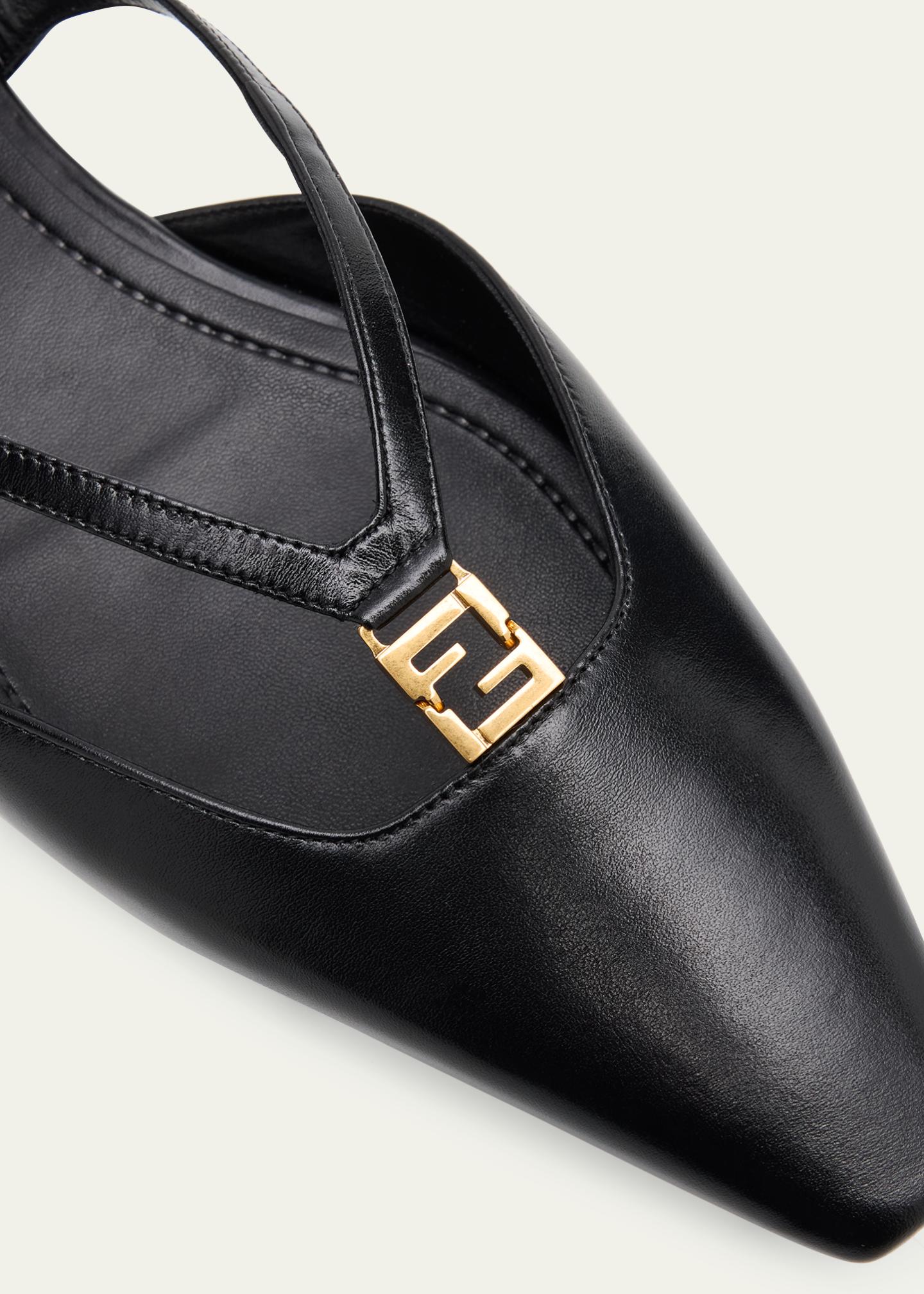 FENDI SPLIT TOE DRESS SHOES Fendi Multicolor Leather And Fur Monster Eye Pointed Toe  main image 3