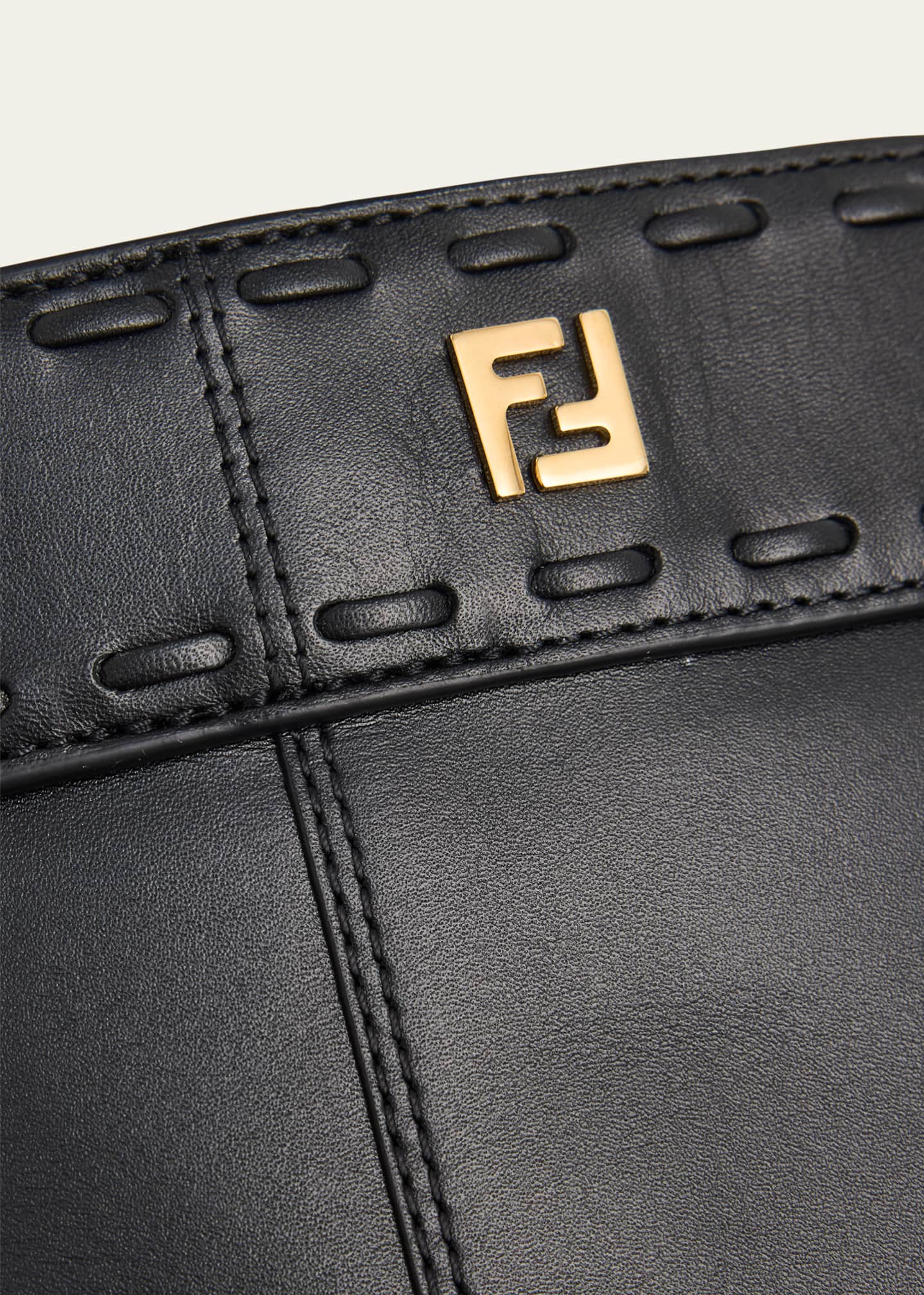 Fendi 55mm Minerva Leather Trompe L'oeil Pant Booties - Bergdorf
