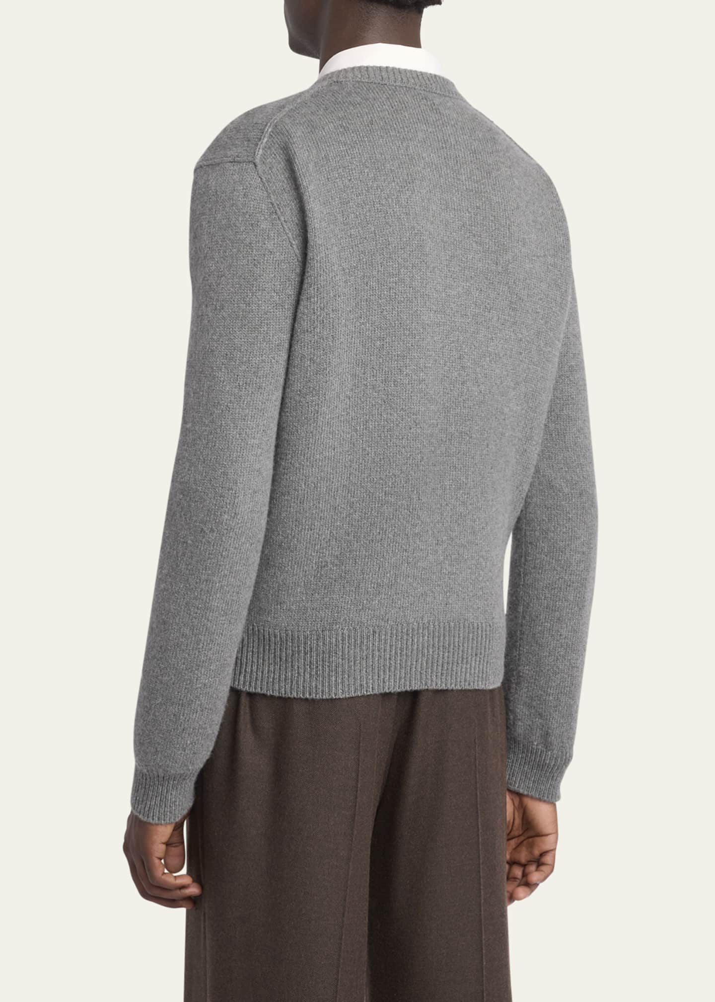 THE ROW Men's Horik Cashmere V-Neck Sweater - Bergdorf Goodman