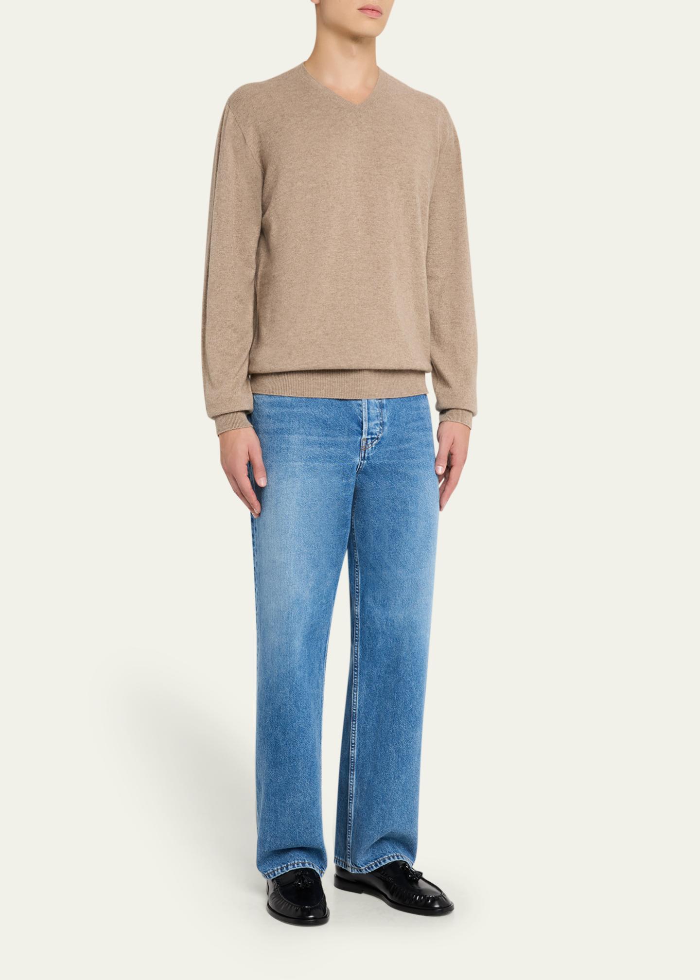 THE ROW Men's Straight Fit Medium-Wash Denim Jeans - Bergdorf Goodman