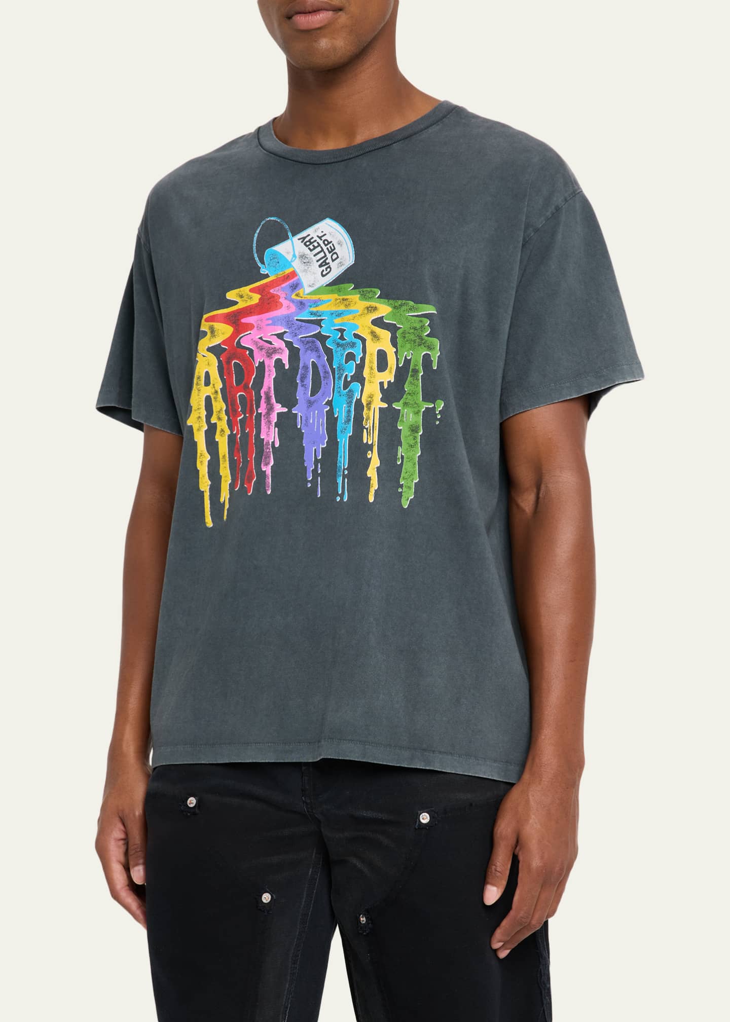 GALLERY DEPARTMENT Men's Art Dept Paint Drip Relaxed-Fit Graphic T-Shirt Image 4 of 5