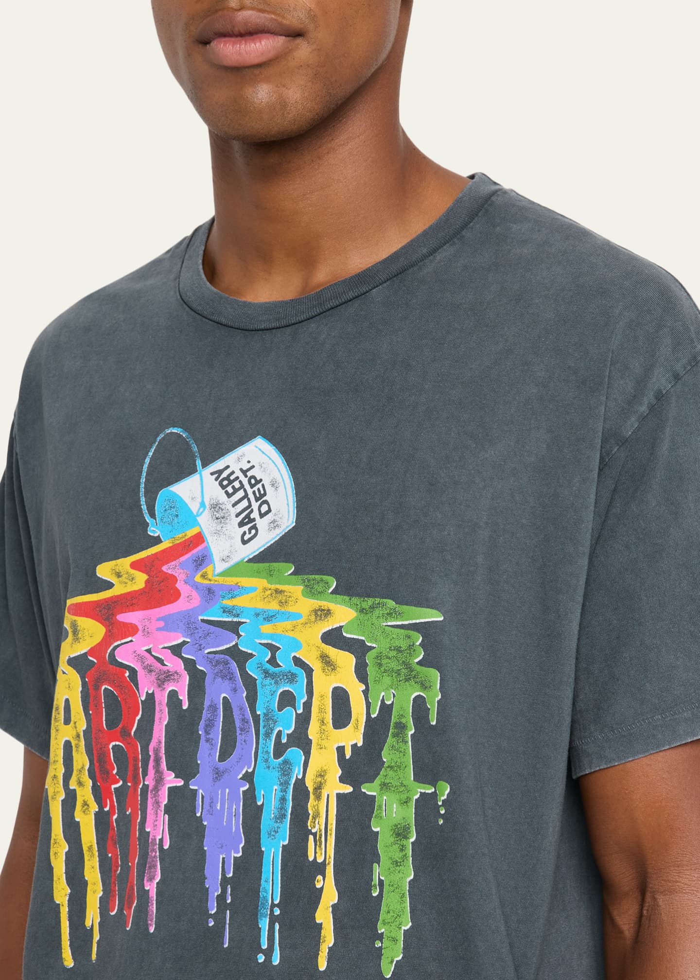 GALLERY DEPARTMENT Men's Art Dept Paint Drip Relaxed-Fit Graphic T-Shirt Image 5 of 5