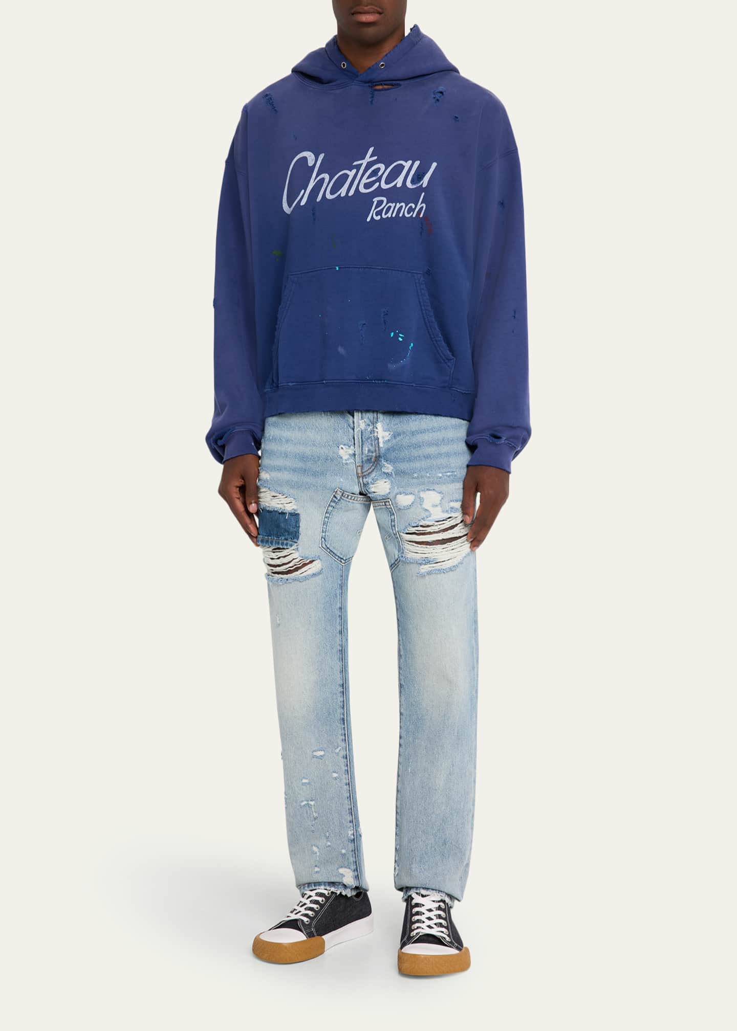 Men's Bowery Denim Patch Repair Jeans