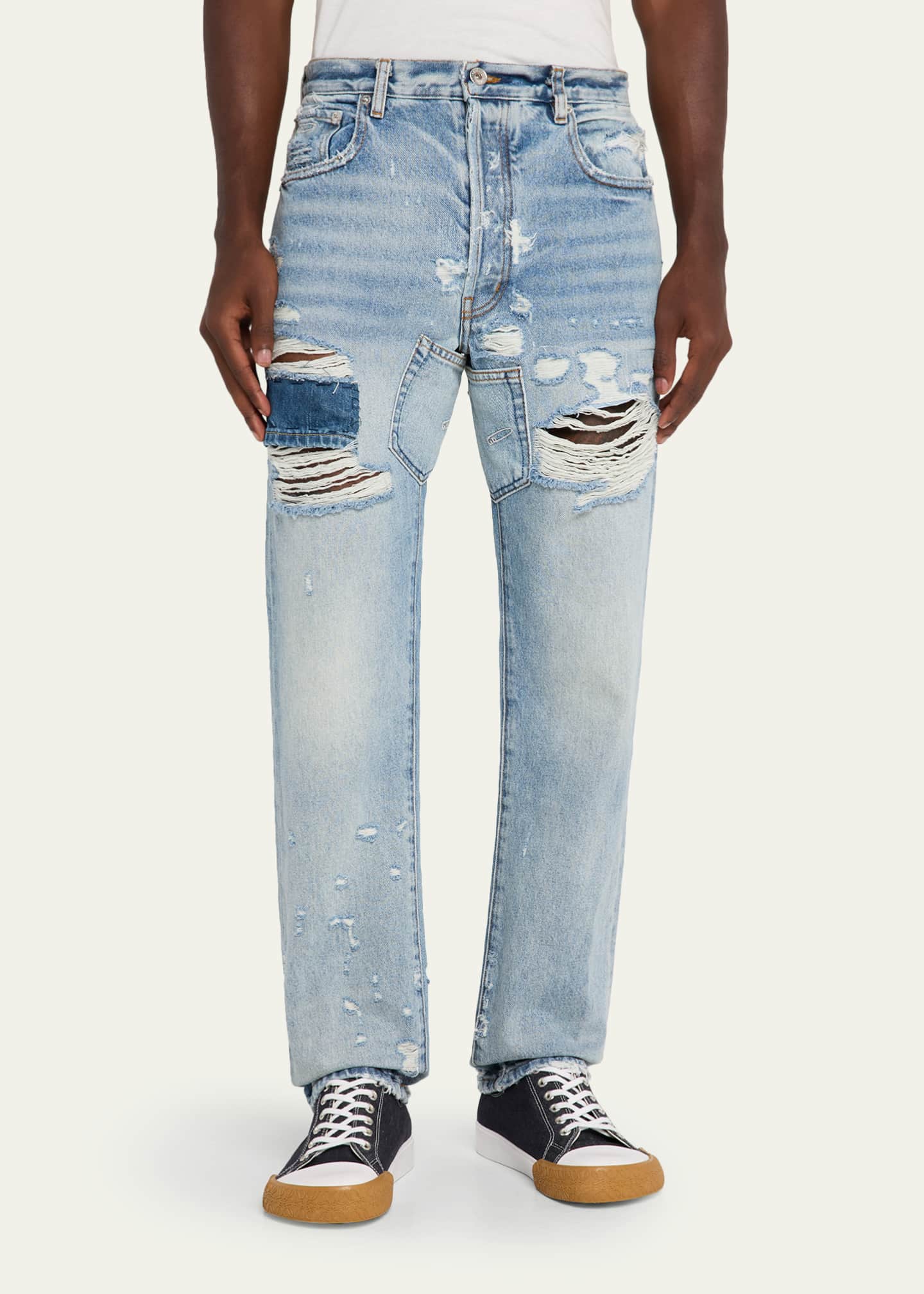 Men's Bowery Denim Patch Repair Jeans