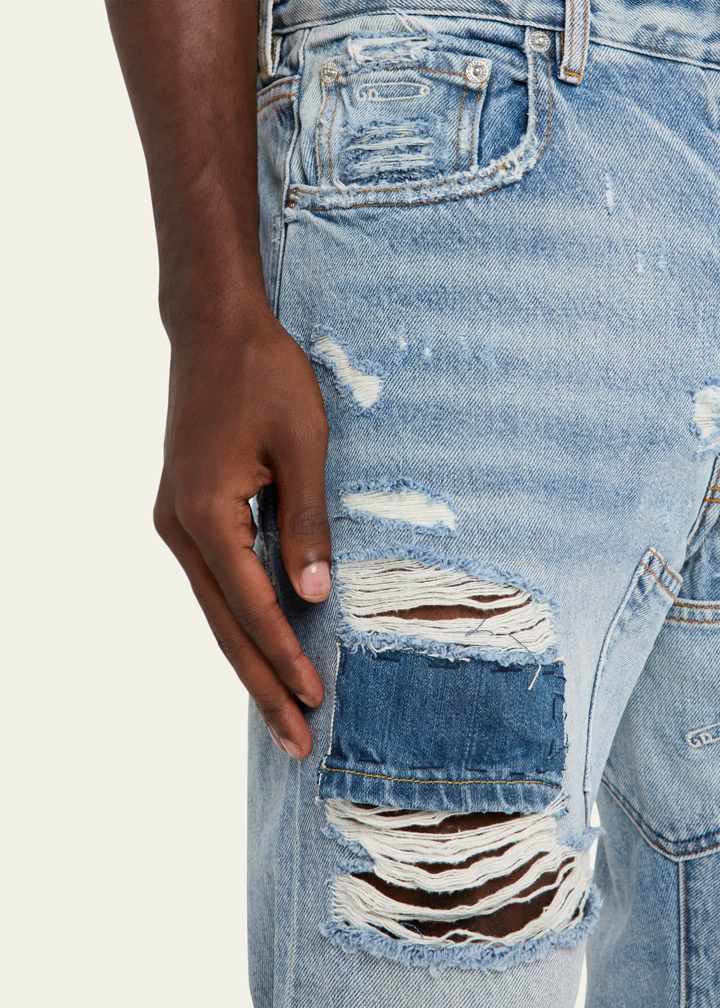 Men's Bowery Denim Patch Repair Jeans