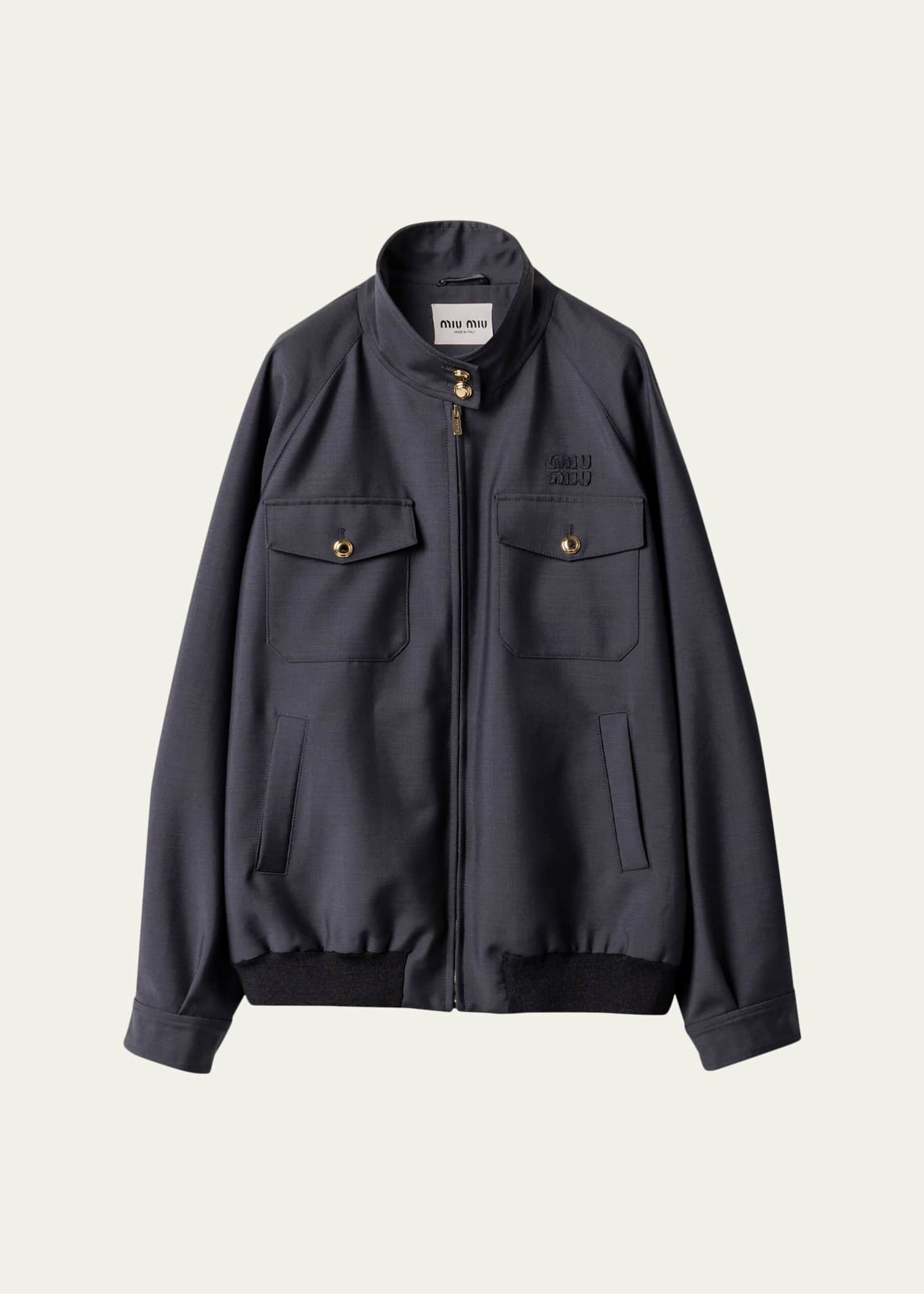 【関税&送料込】Miu Miu Oversized Padded Bomber Jacket In Co Miu Miu Bomber Jacket - Bergdorf Goodman