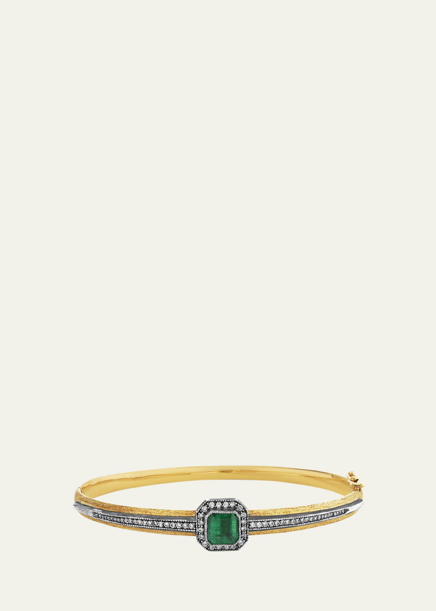 Arman Sarkisyan Square Emerald and Diamond Bracelet