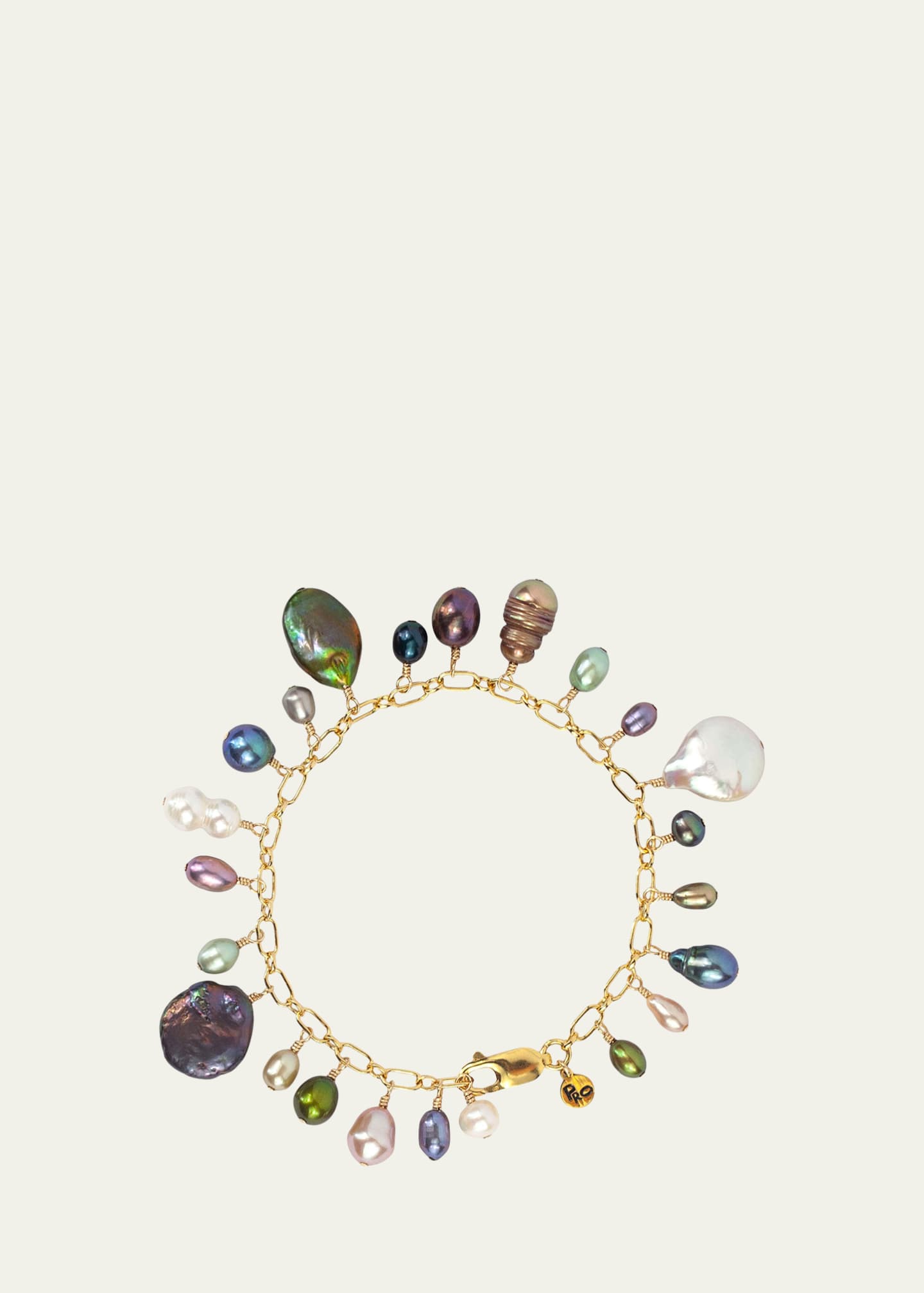 Presley Oldham Compost Bracelet in Multi Color Pearl