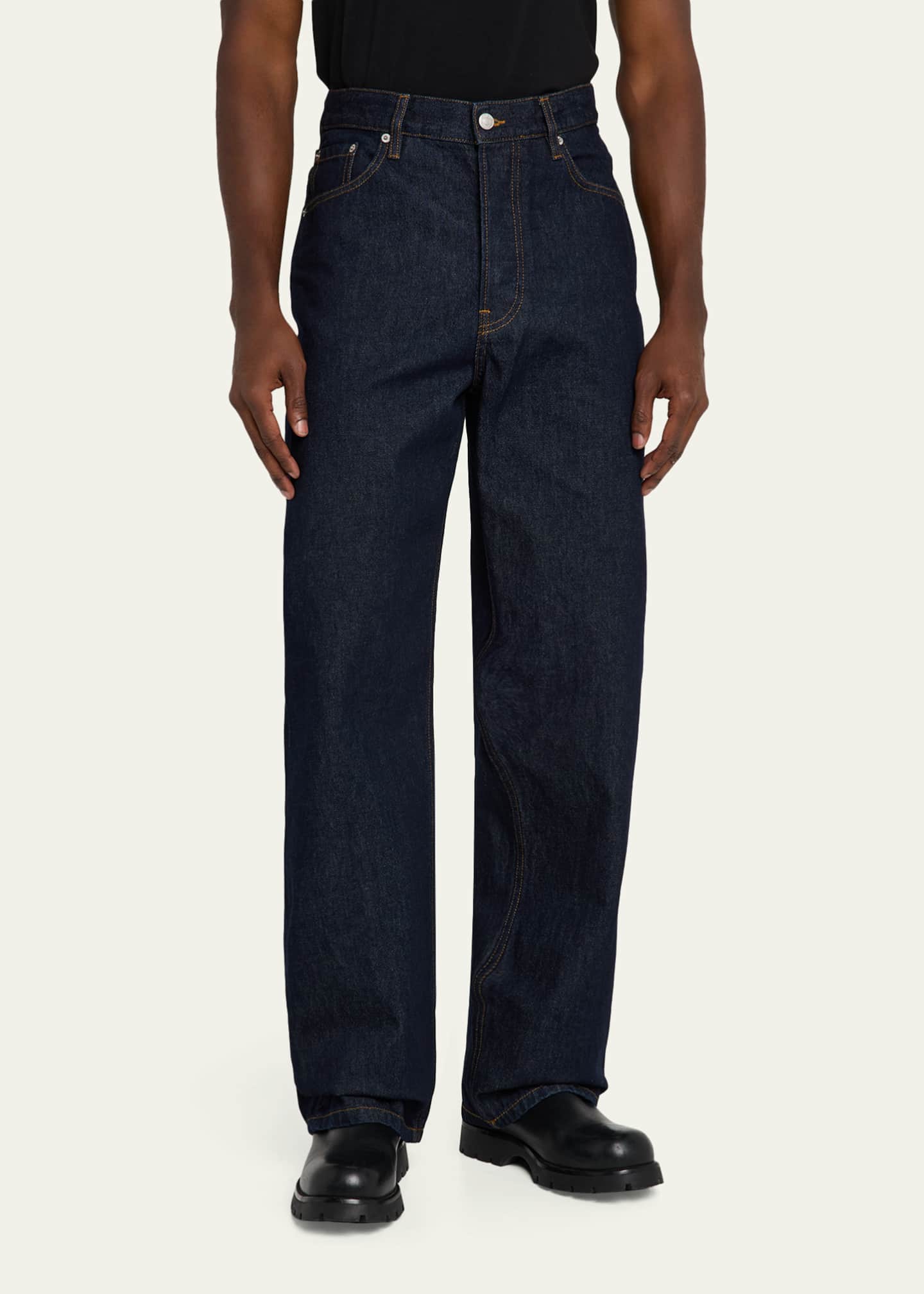 Dries Van Noten Men's Pine Straight Relaxed-Fit Jeans - Bergdorf