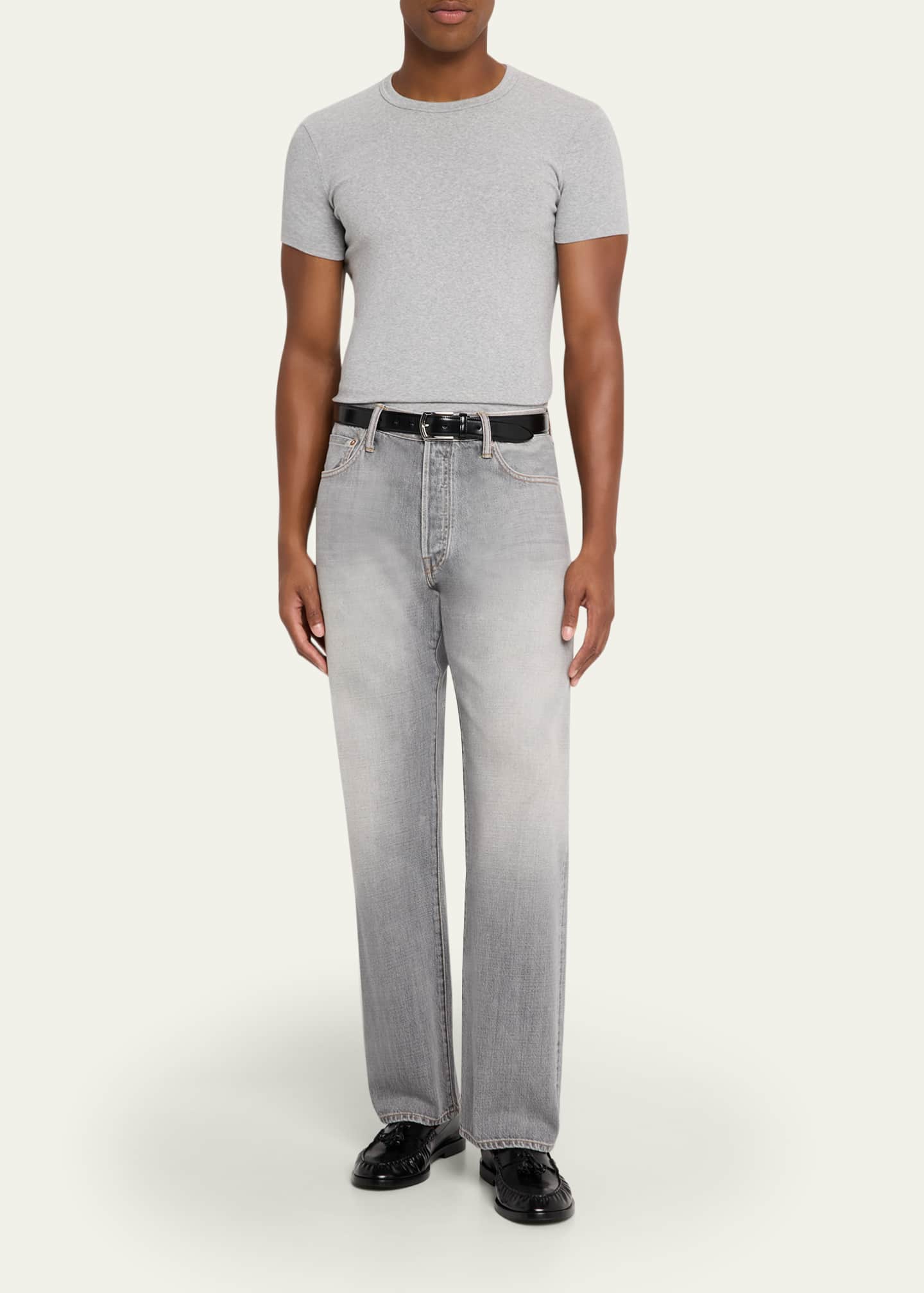 Men's Jack Grey Denim Relaxed-Fit Jeans