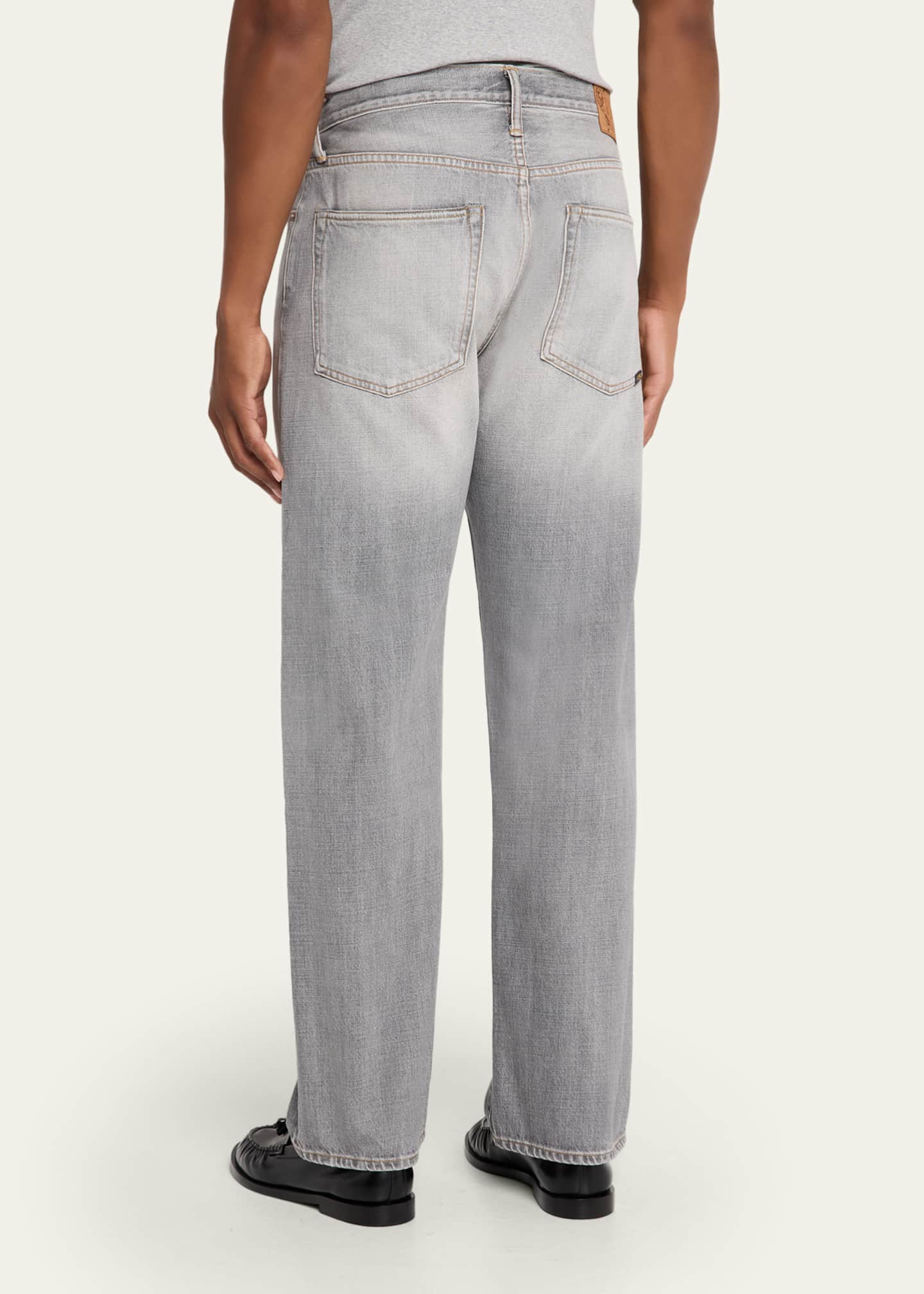 Men's Jack Grey Denim Relaxed-Fit Jeans