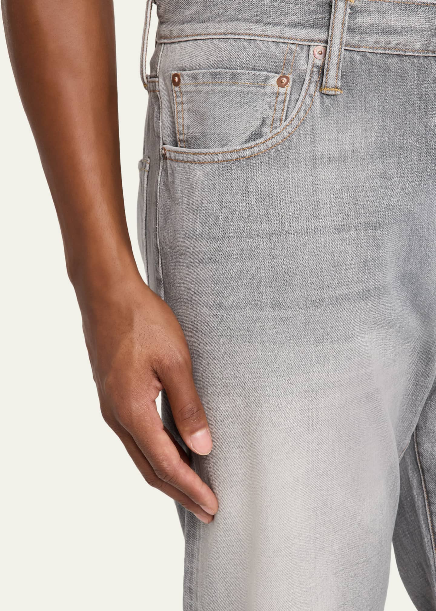 Men's Jack Grey Denim Relaxed-Fit Jeans
