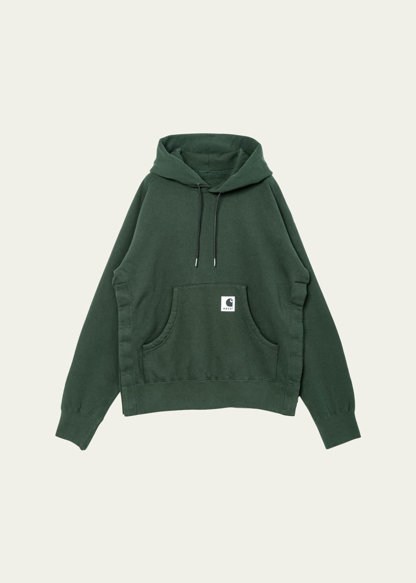 SACAI x CARHARTT WIP Men's Washed Cotton Hoodie with Label