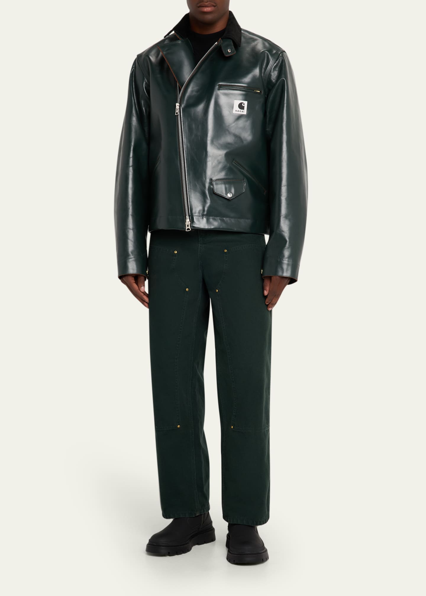 Men's Leather Moto Jacket