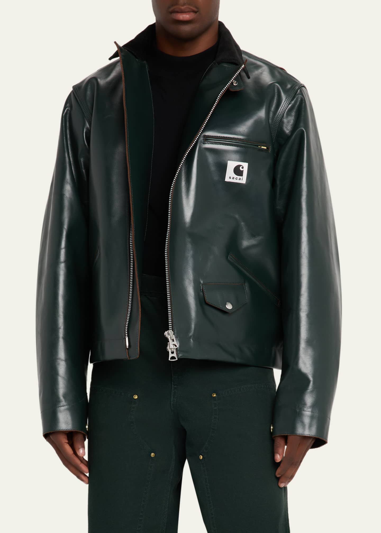 Men's Leather Moto Jacket