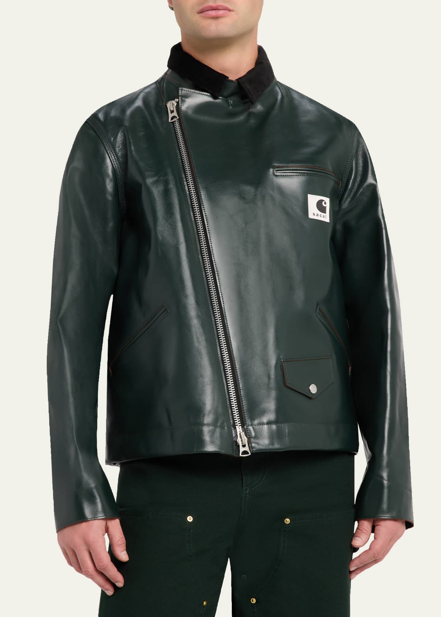 新品 sacai Carhartt WIP Leather Jacket Sacai Carhartt WIP Leather Jacket | Nordstrom