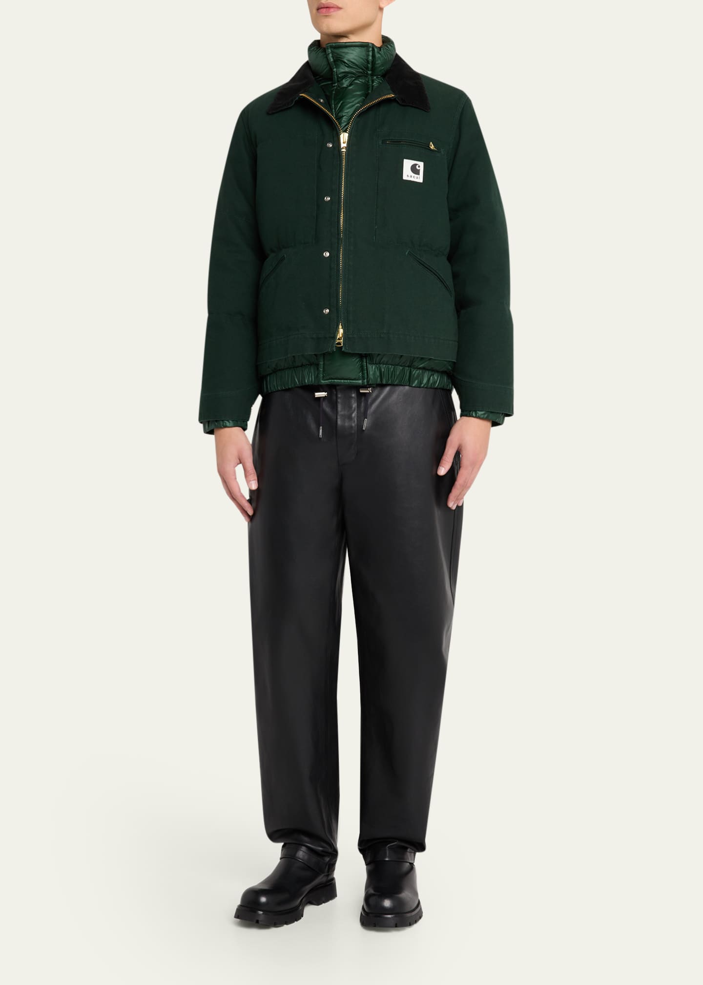 Men's Washed Duck Puffer Jacket