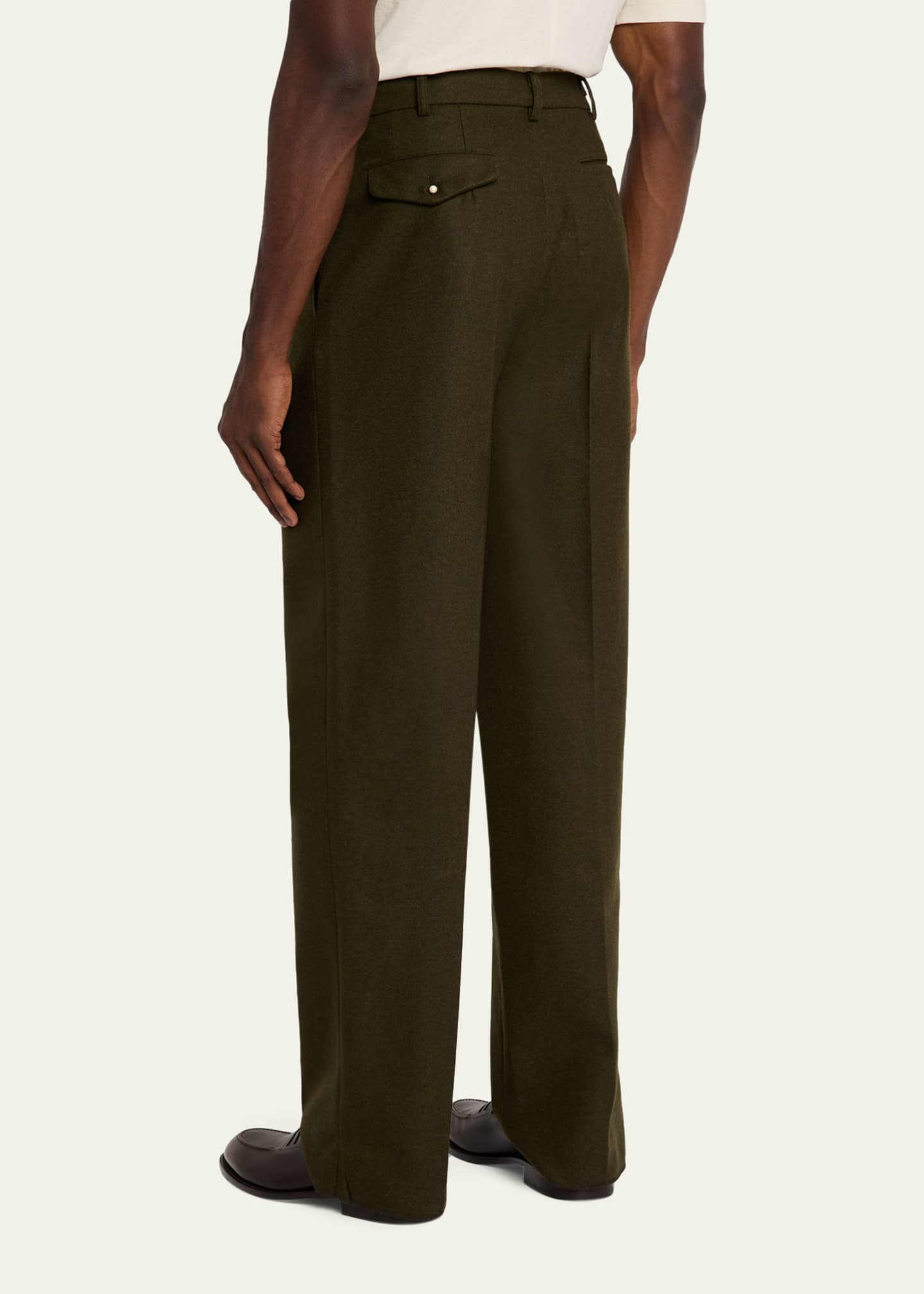 Magliano Men's Signature Wool Double-Pleat Pants - Bergdorf Goodman