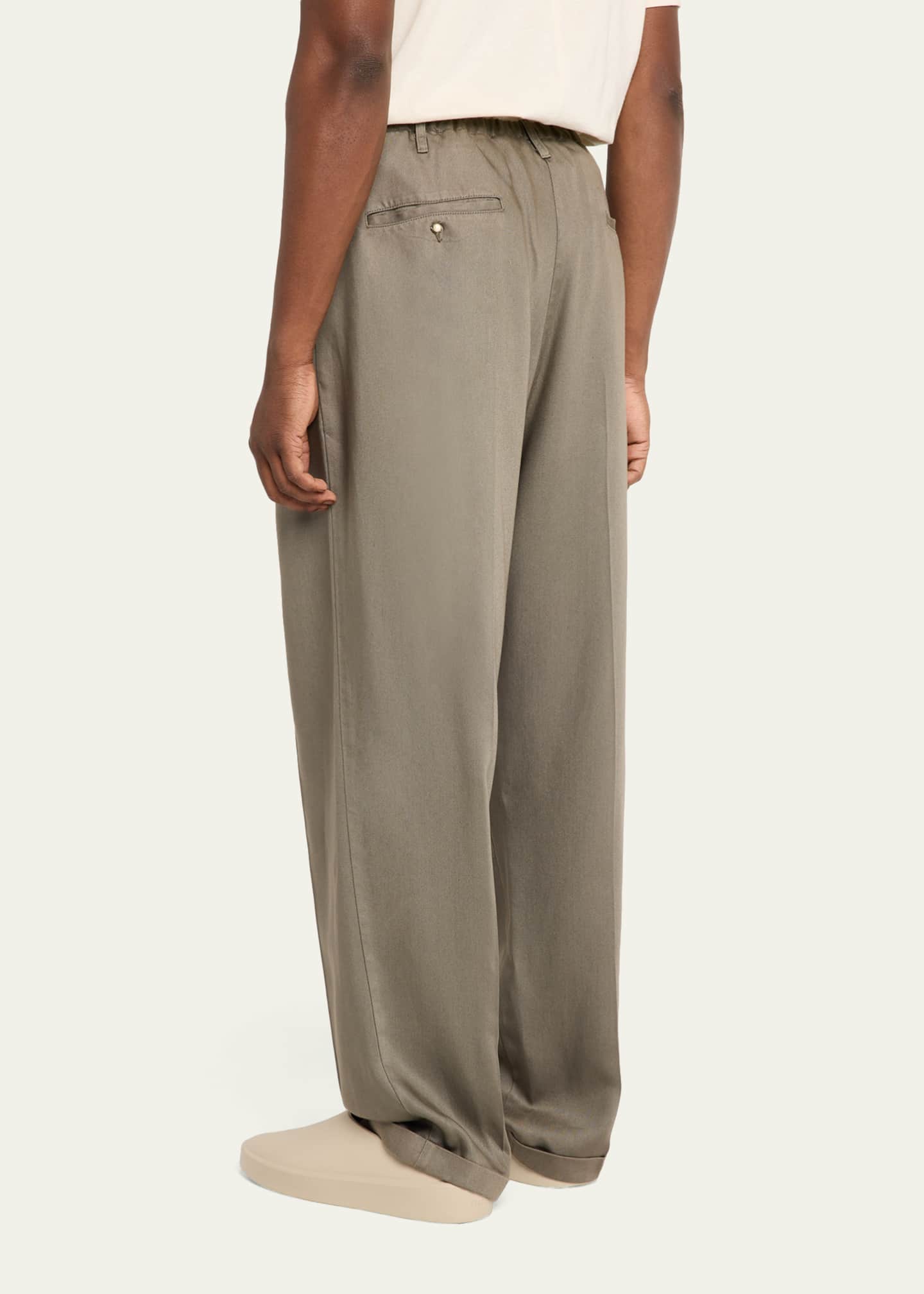 Magliano Men's Lyocell Peoples Pleated Wide-Leg Pants - Bergdorf