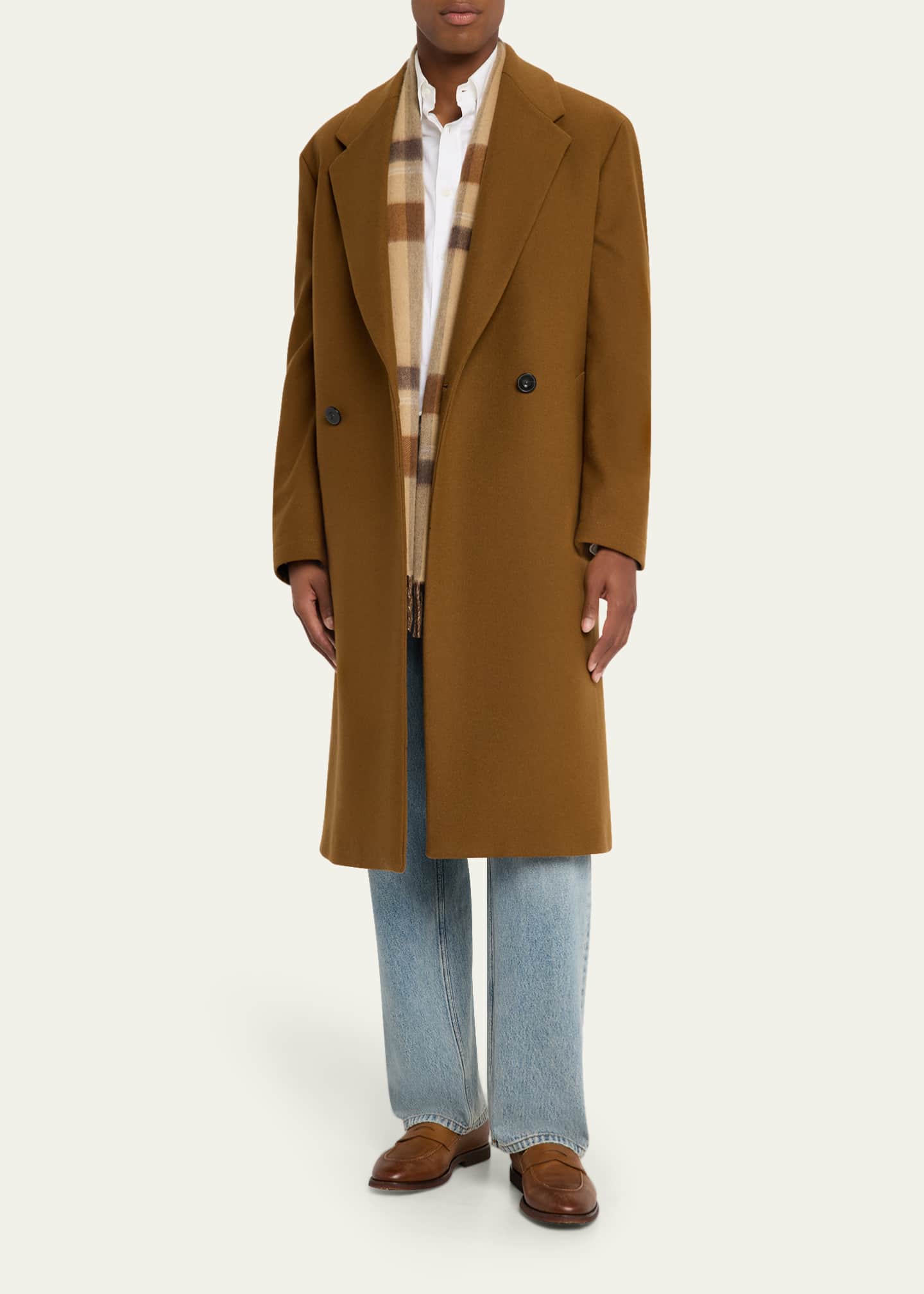 Begg x Co Men's Taransay Check Cashmere Scarf Image 2 of 4