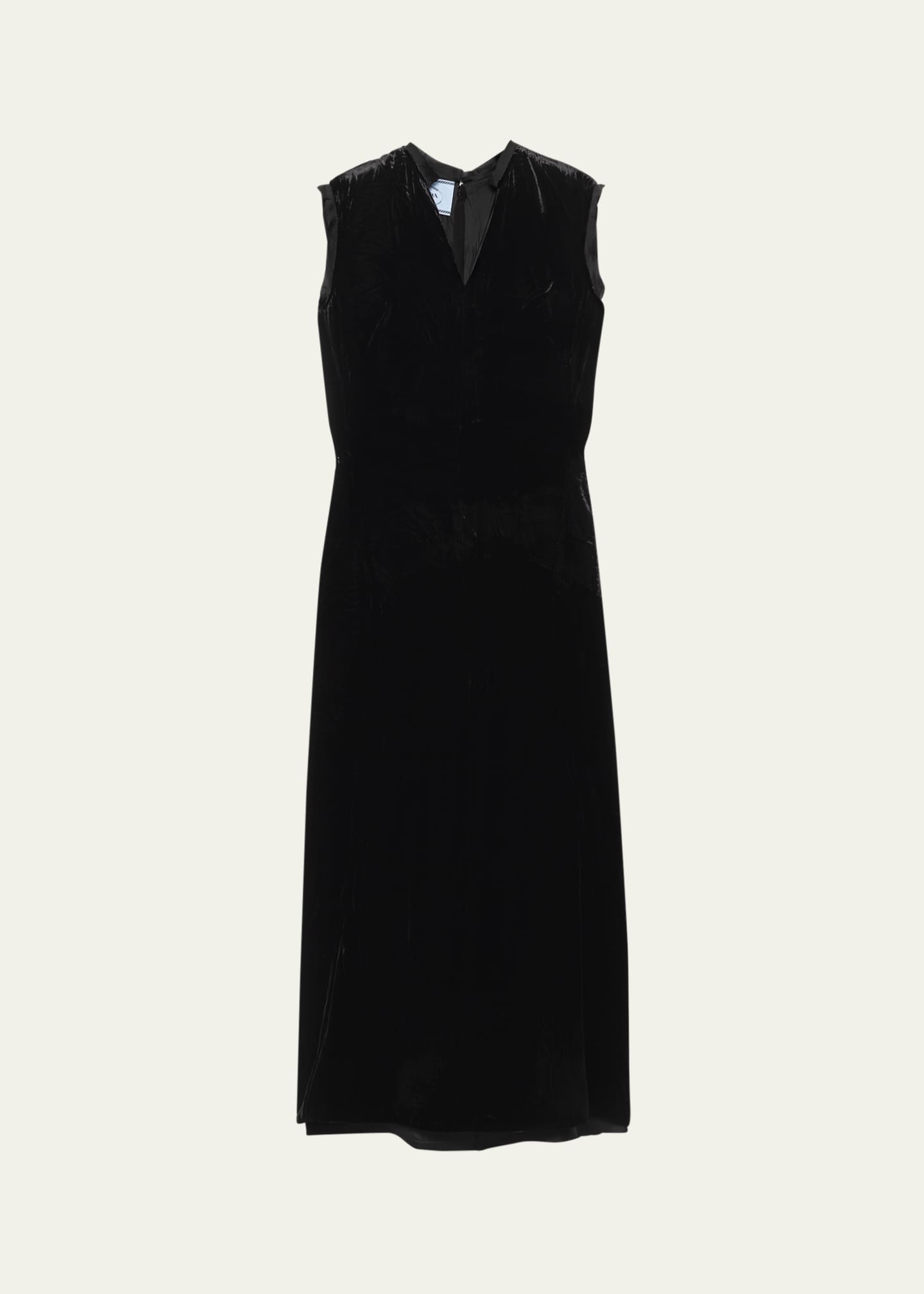 PRADA ドレス Prada Velvet Bow-Back Sleeveless Midi Dress - Bergdorf Goodman