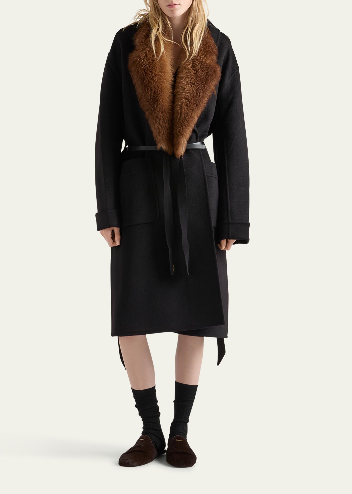 Prada Cashmere Long Wrap Coat - Bergdorf Goodman