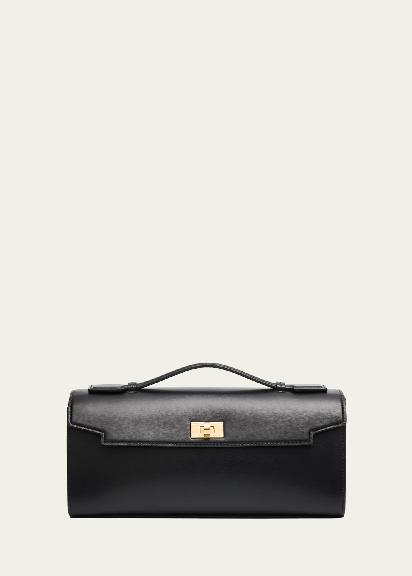 Anya Hindmarch Mortimer Boxy Leather Clutch Bag - Bergdorf Goodman