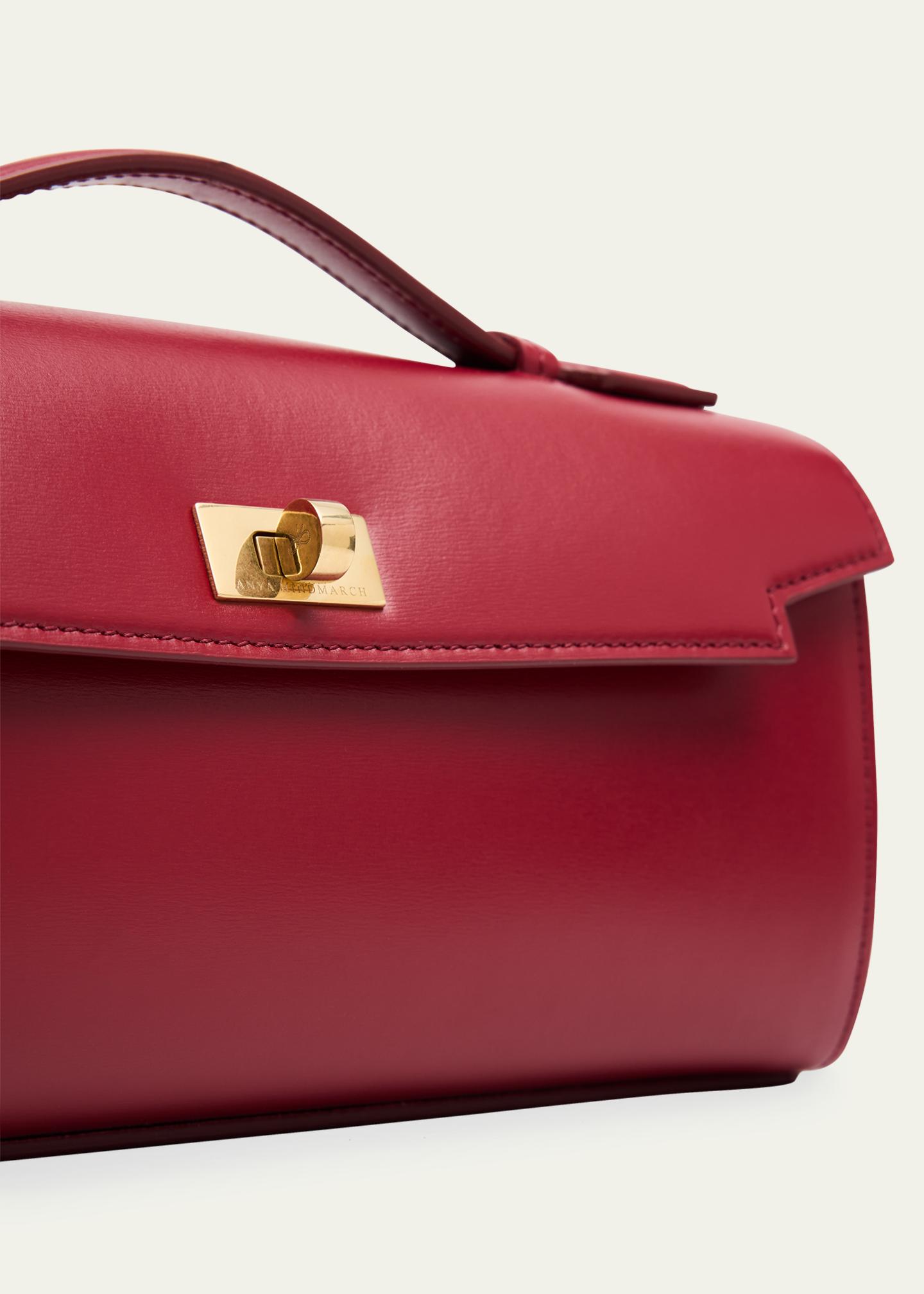 Anya Hindmarch Mortimer Boxy Leather Clutch Bag - Bergdorf Goodman