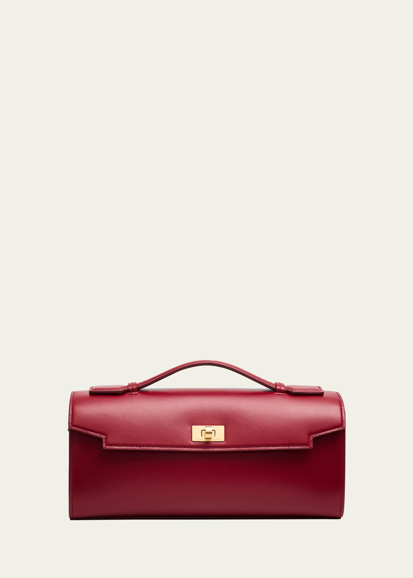 Anya Hindmarch Mortimer Boxy Leather Clutch Bag - Bergdorf Goodman