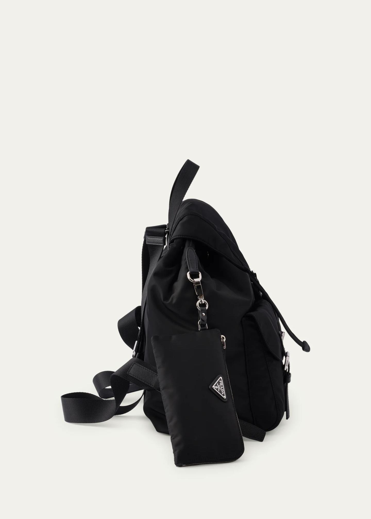 Prada Vela Leather-Trim Re-Nylon Backpack - Bergdorf Goodman