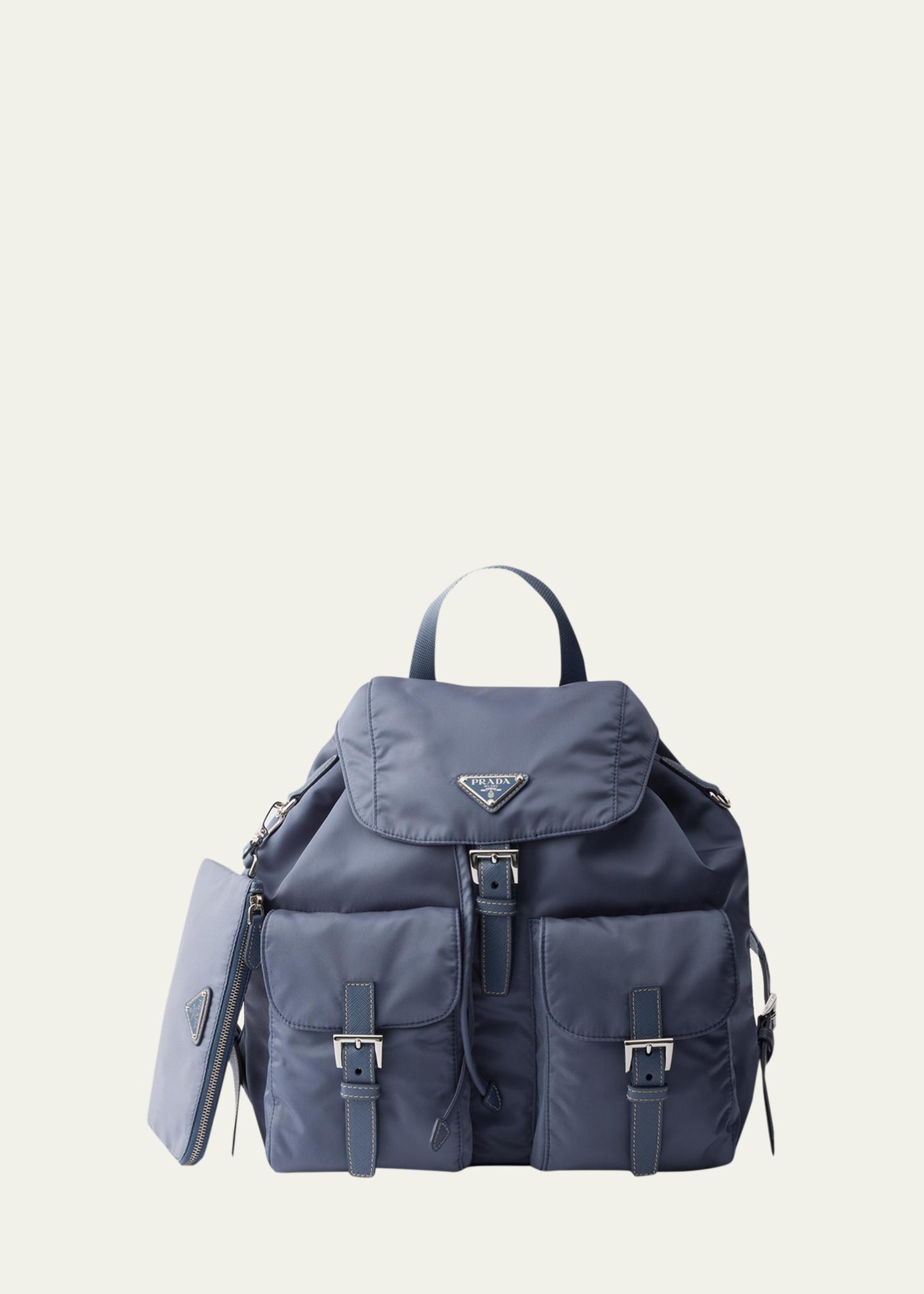 Prada Vela Leather-Trim Re-Nylon Backpack - Bergdorf Goodman