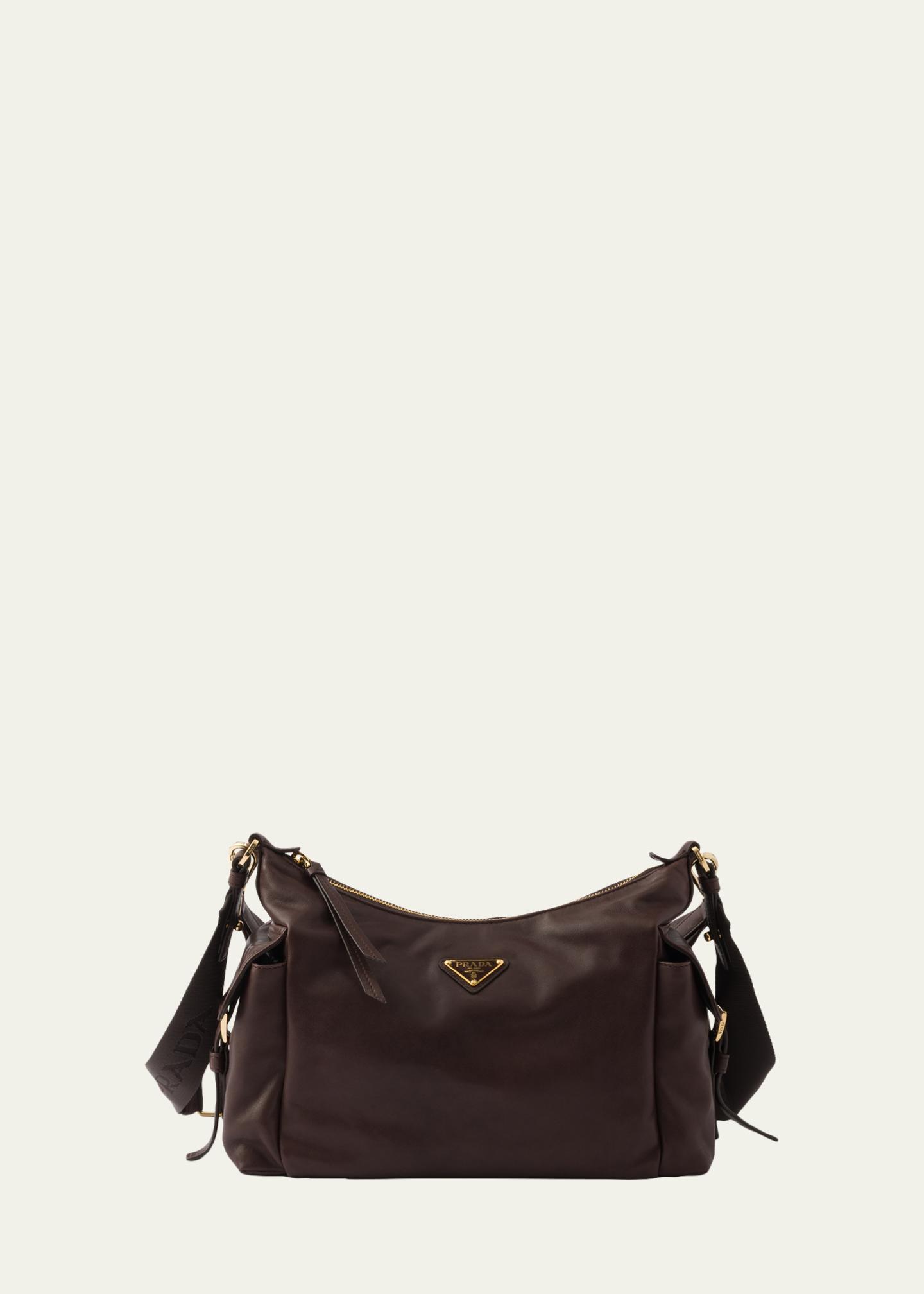 Prada Soft Nappa Leather Shoulder Bag - Bergdorf Goodman